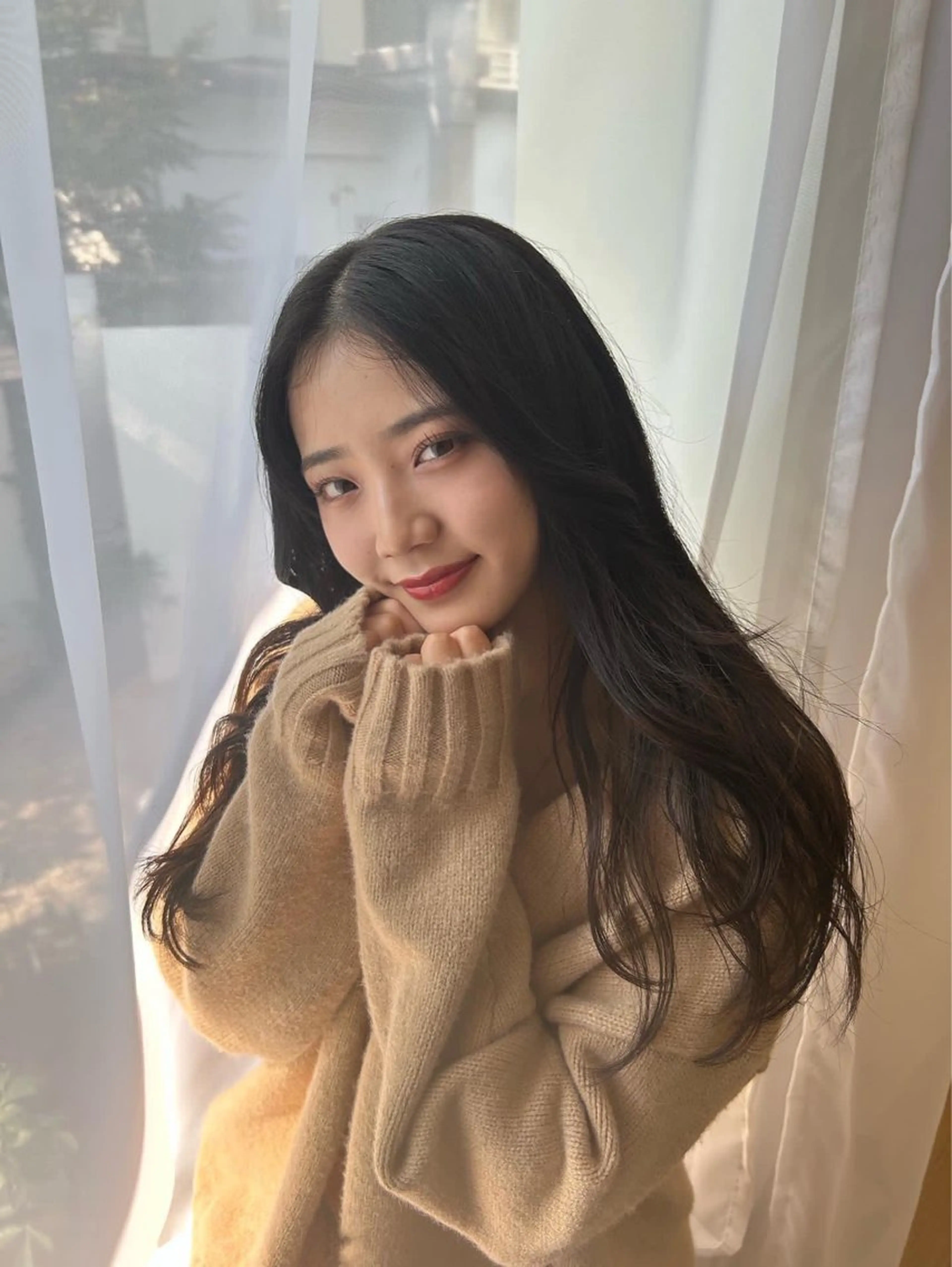 ロング カラー Rina🎀愛され| 多幸感艶髪ベージュのヘアスタイル