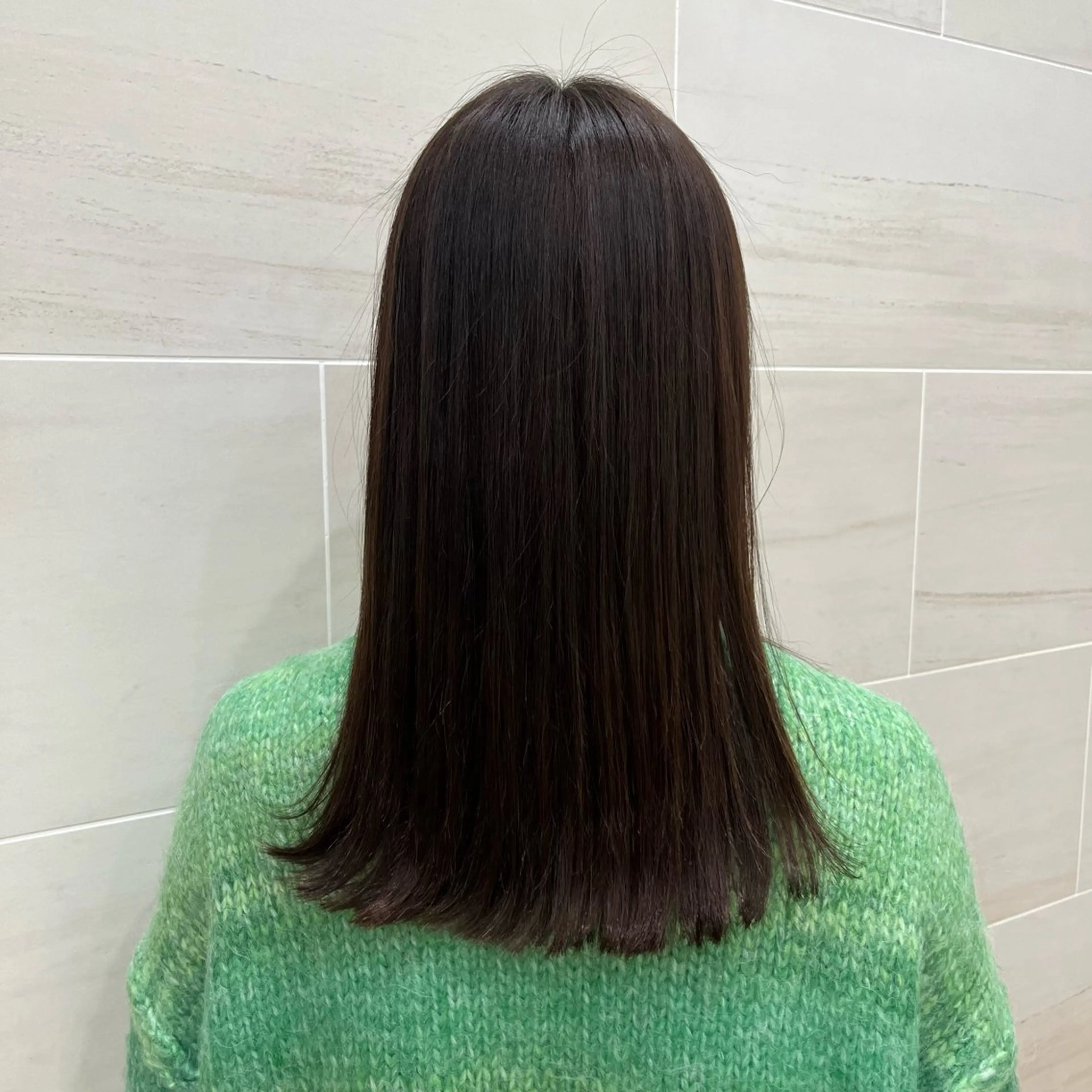 セミロング 押上/ショート・ボブ /パーマ/山口卓朗のヘアスタイル