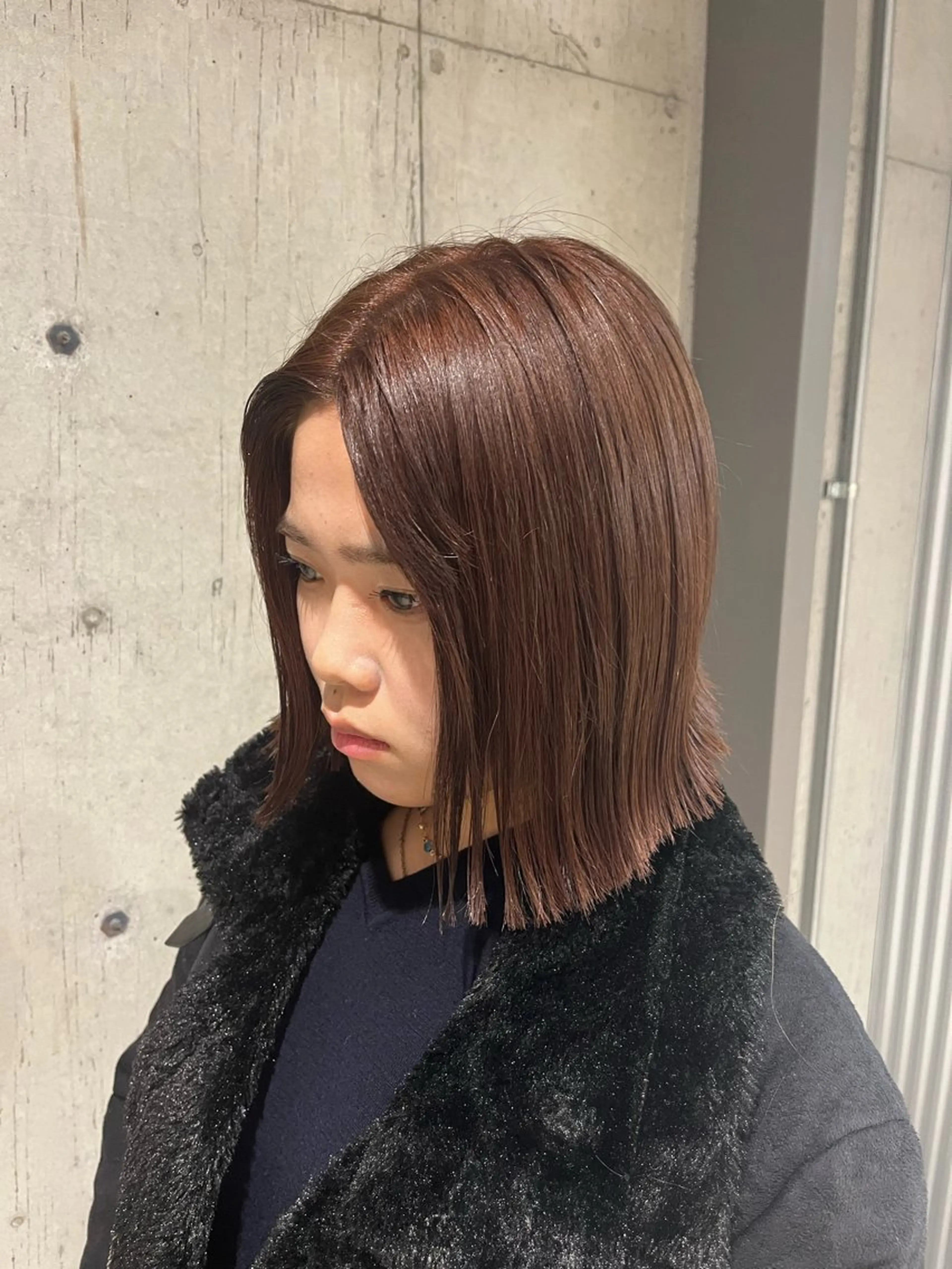 ミディアム カラー ヘアアレンジ カット ヘアカラー トリートメント ボブ×透明感カラー 特化・リクト💥のヘアスタイル