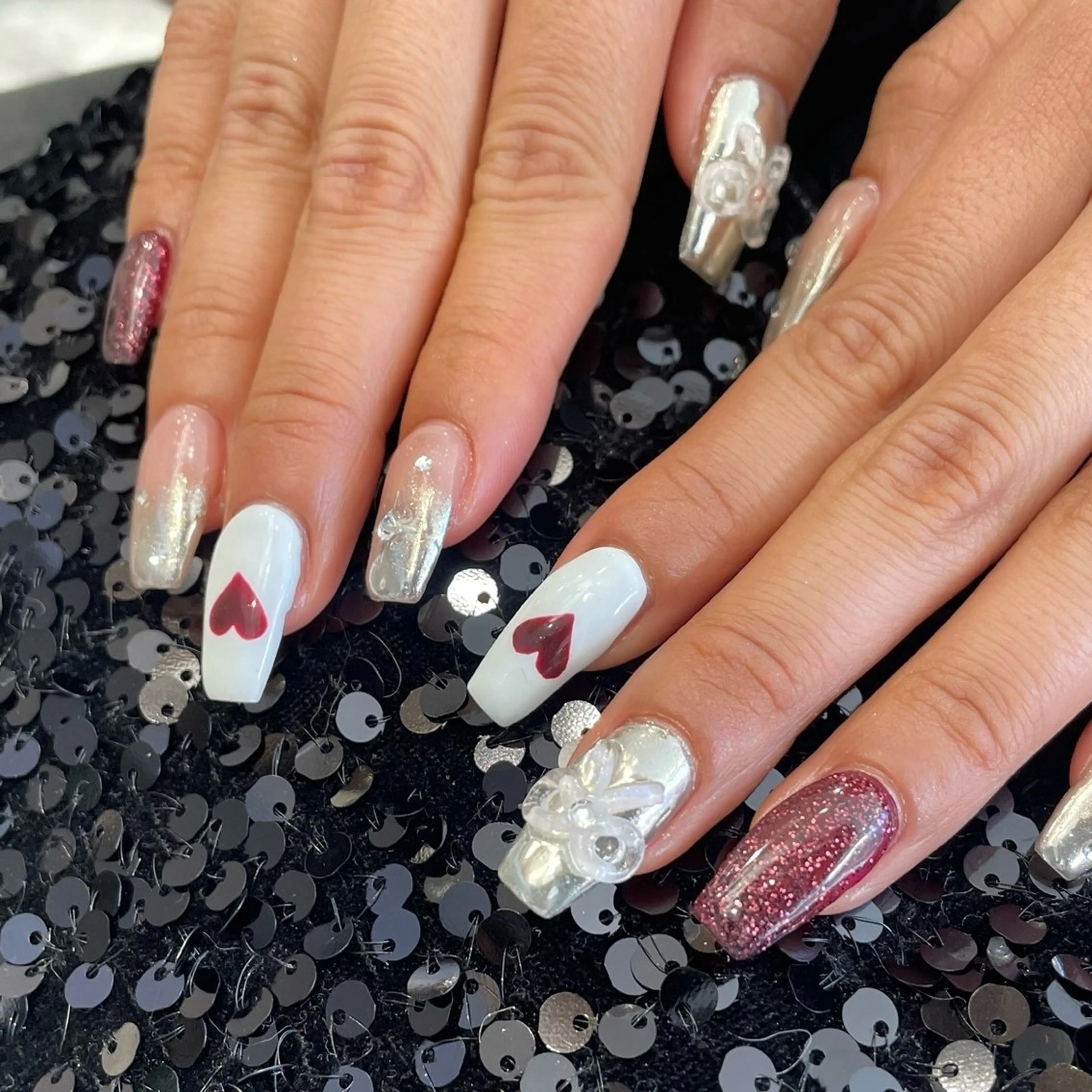 ネイル クルミ/ 💕ワンホンネイルのネイルデザイン