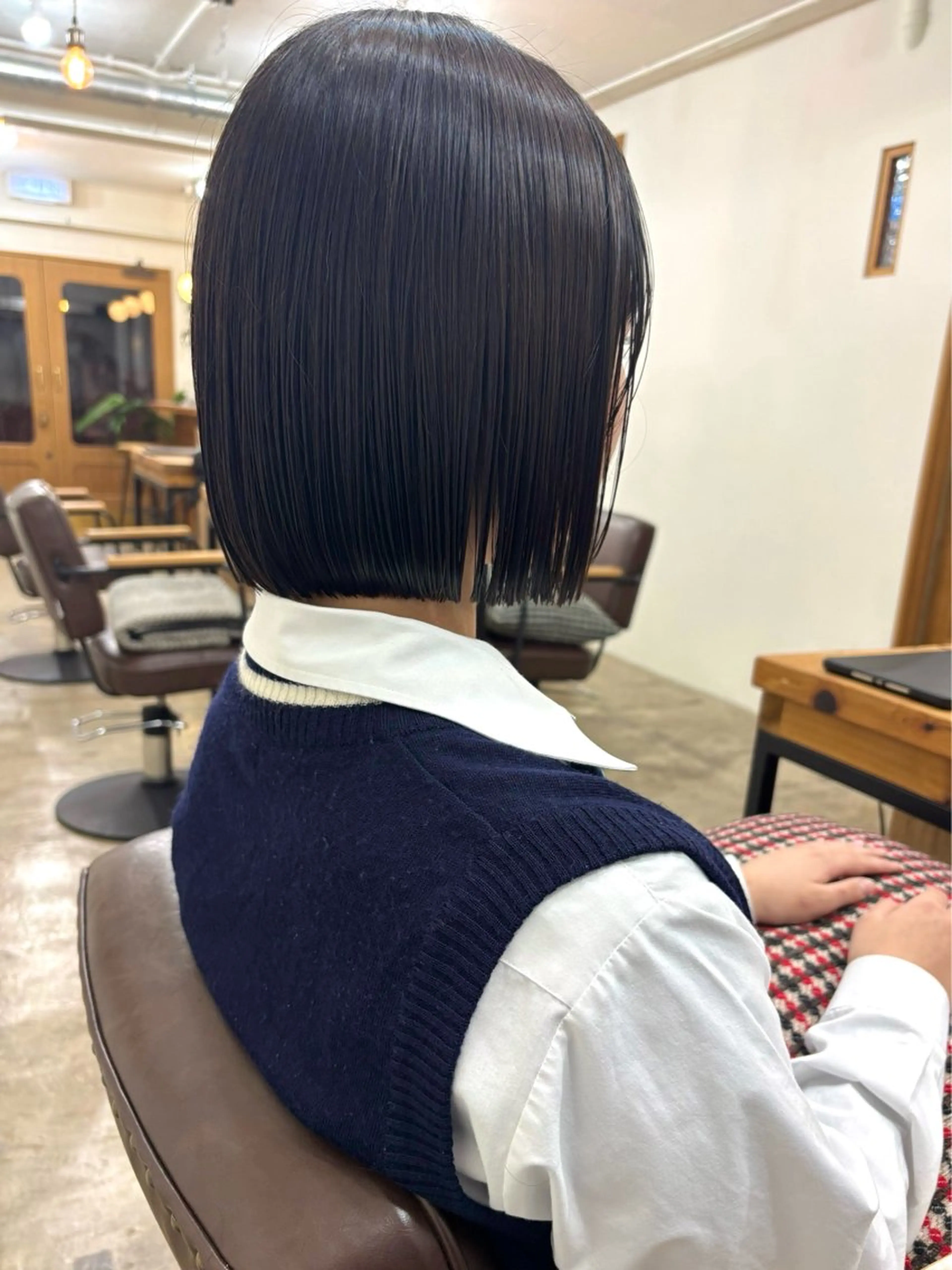 ショート 切りっぱなしボブ ボブ 外ハネヘア ayano🫧 《CIEN》のヘアスタイル