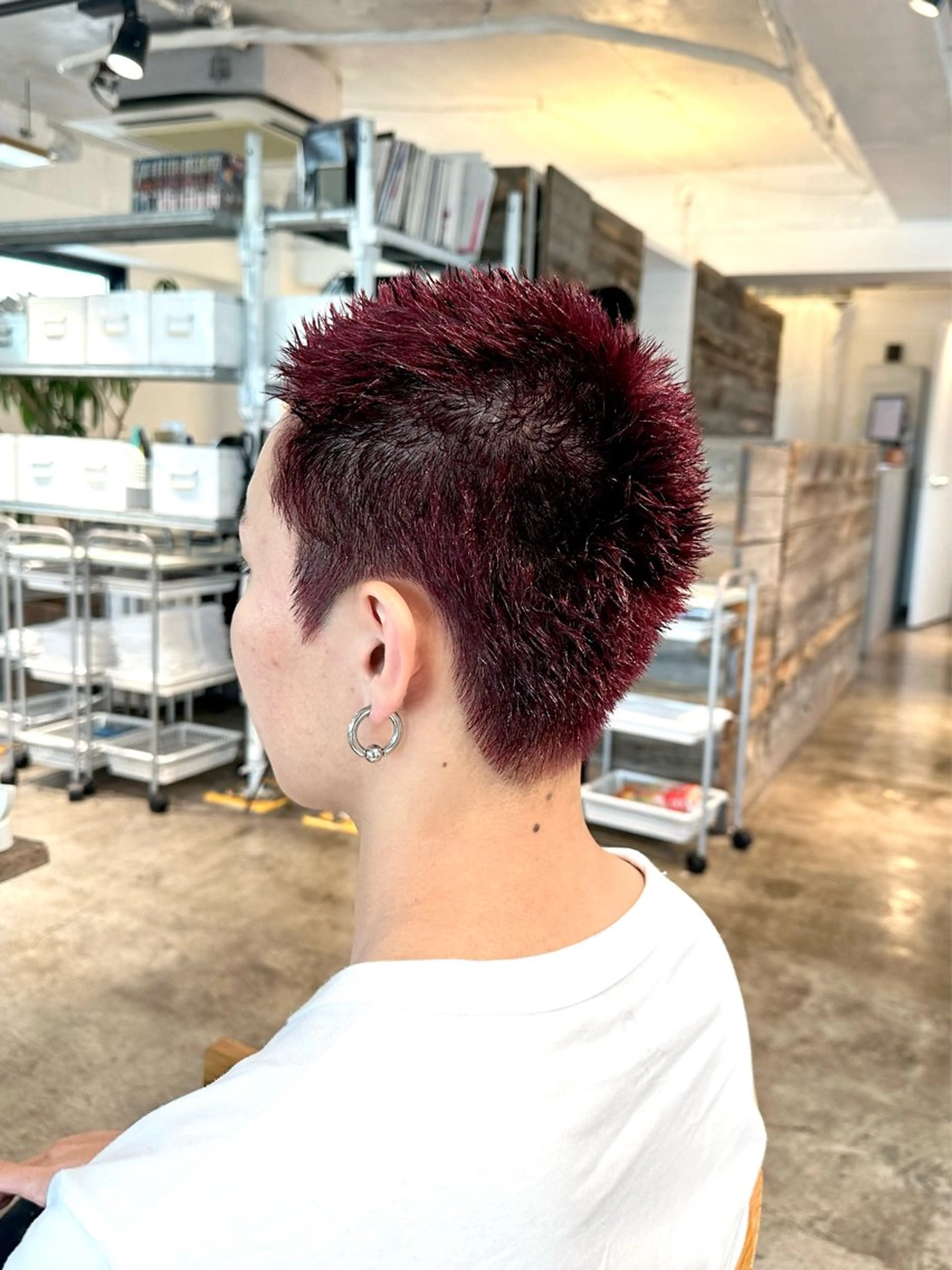 カラー メンズ ボウズ メンズハイトーン メンズパーマ ハイトーンカラー レッドカラー カット ヘアカラー トリートメント 骨格補正施術/メンズ 専門美容師/YUYAのヘアスタイル