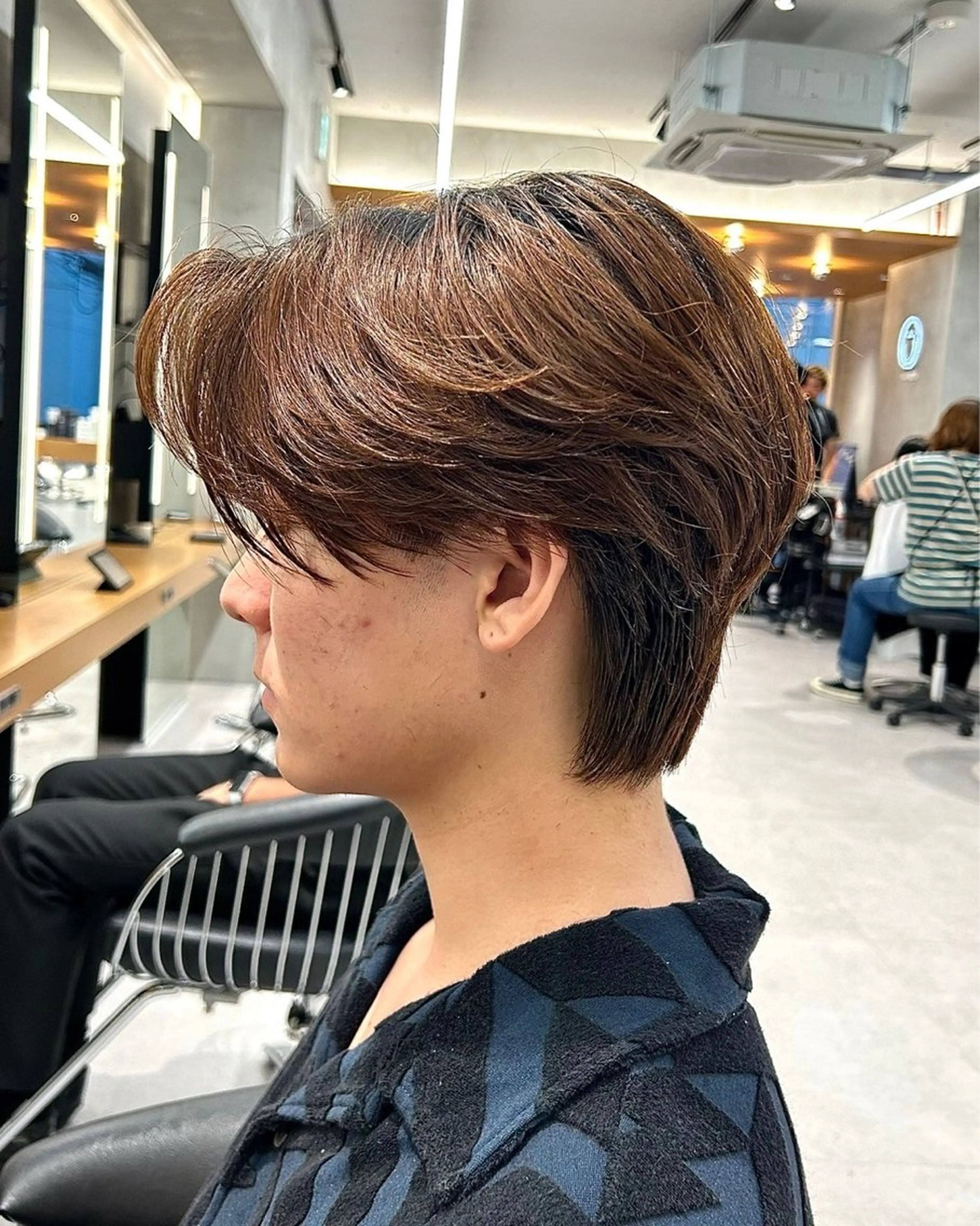 メンズ センターパート/ 暖色カラーayuのヘアスタイル