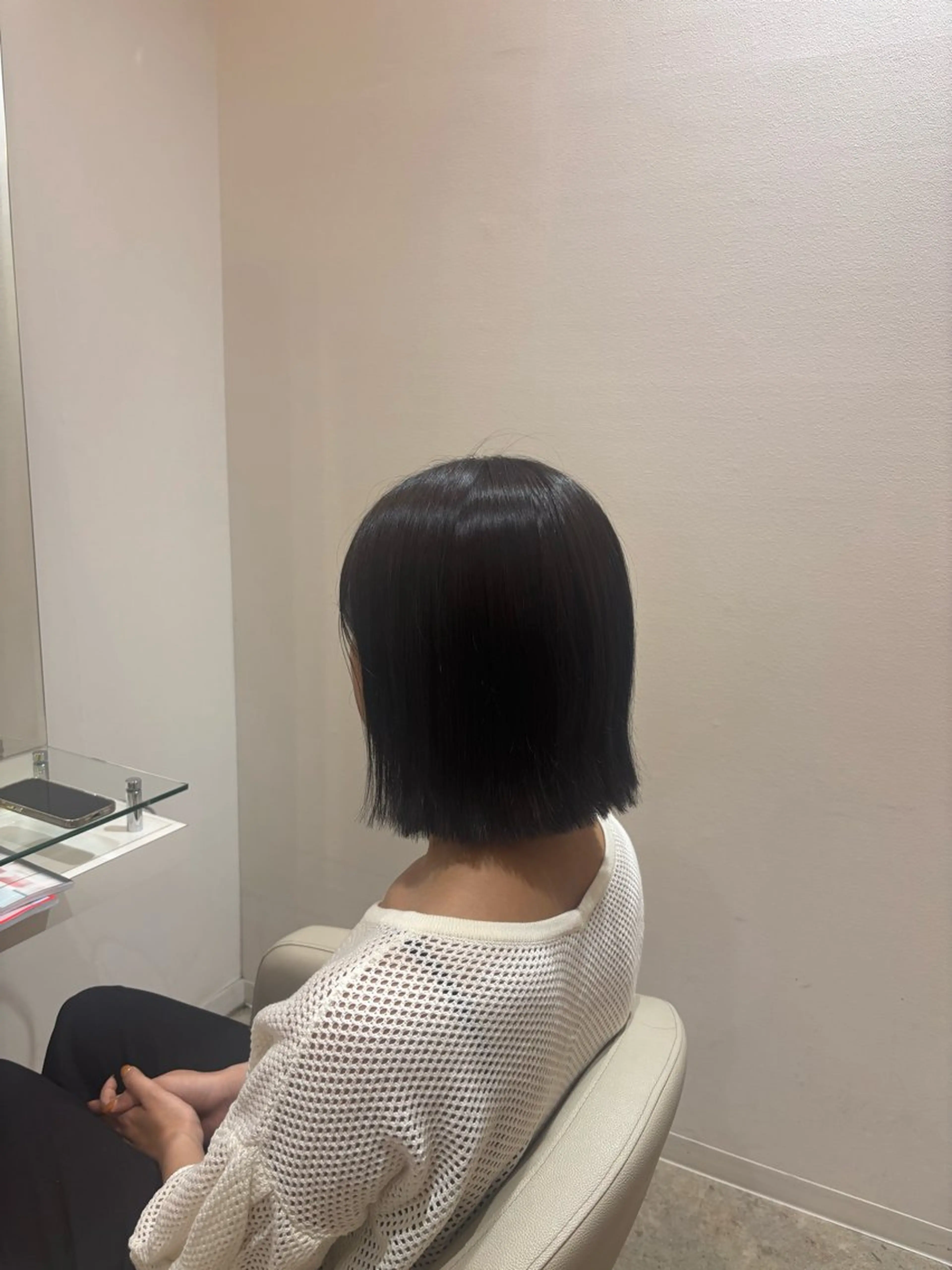 ショート カラー ブラウンカラー ボブ 佐藤 優里のヘアスタイル