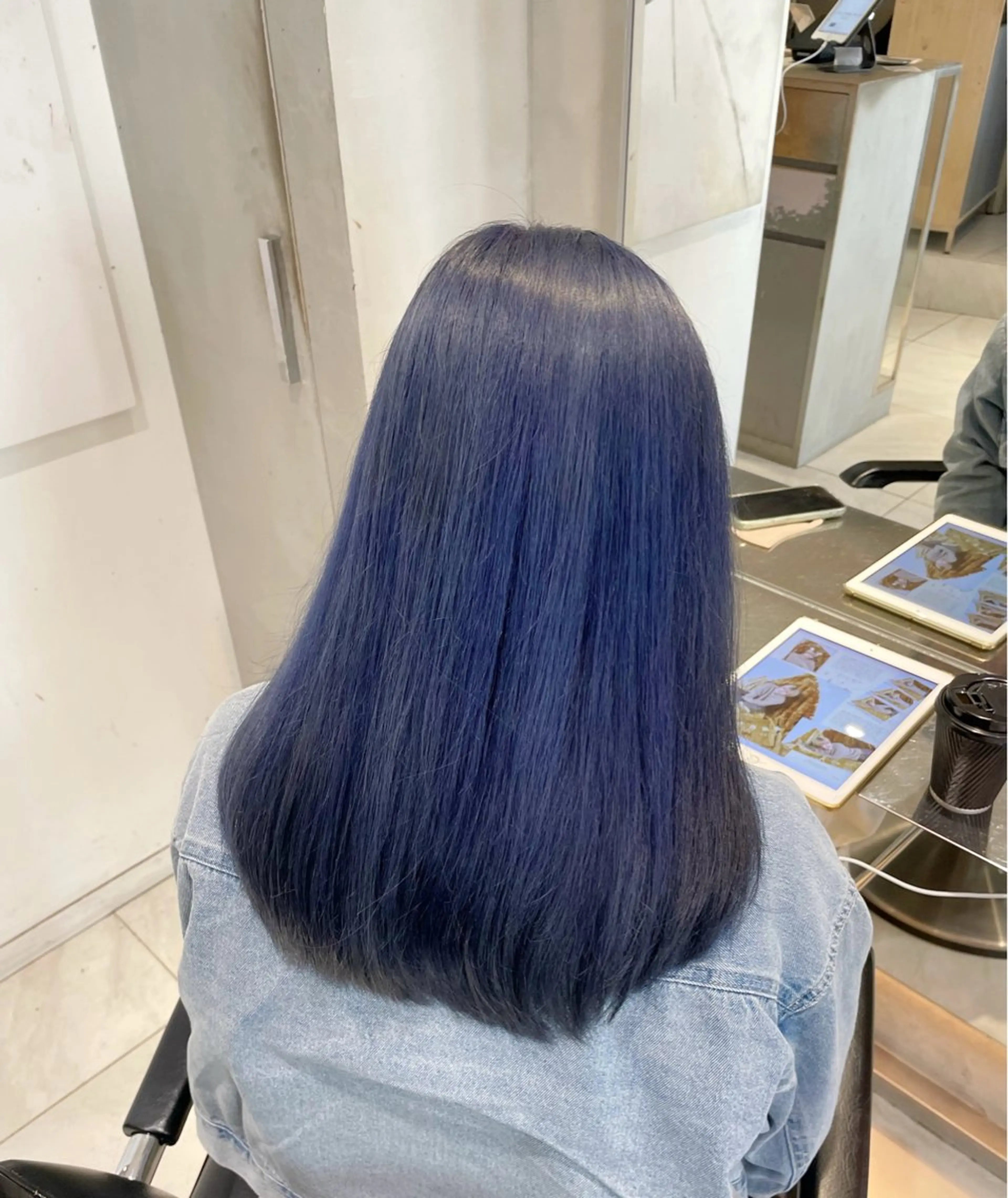 セミロング カラー ヘアアレンジ ヘアカラー トリートメント ヘッドスパ ヘアセット 艶髪/レイヤーカット 🐣misakiのヘアスタイル