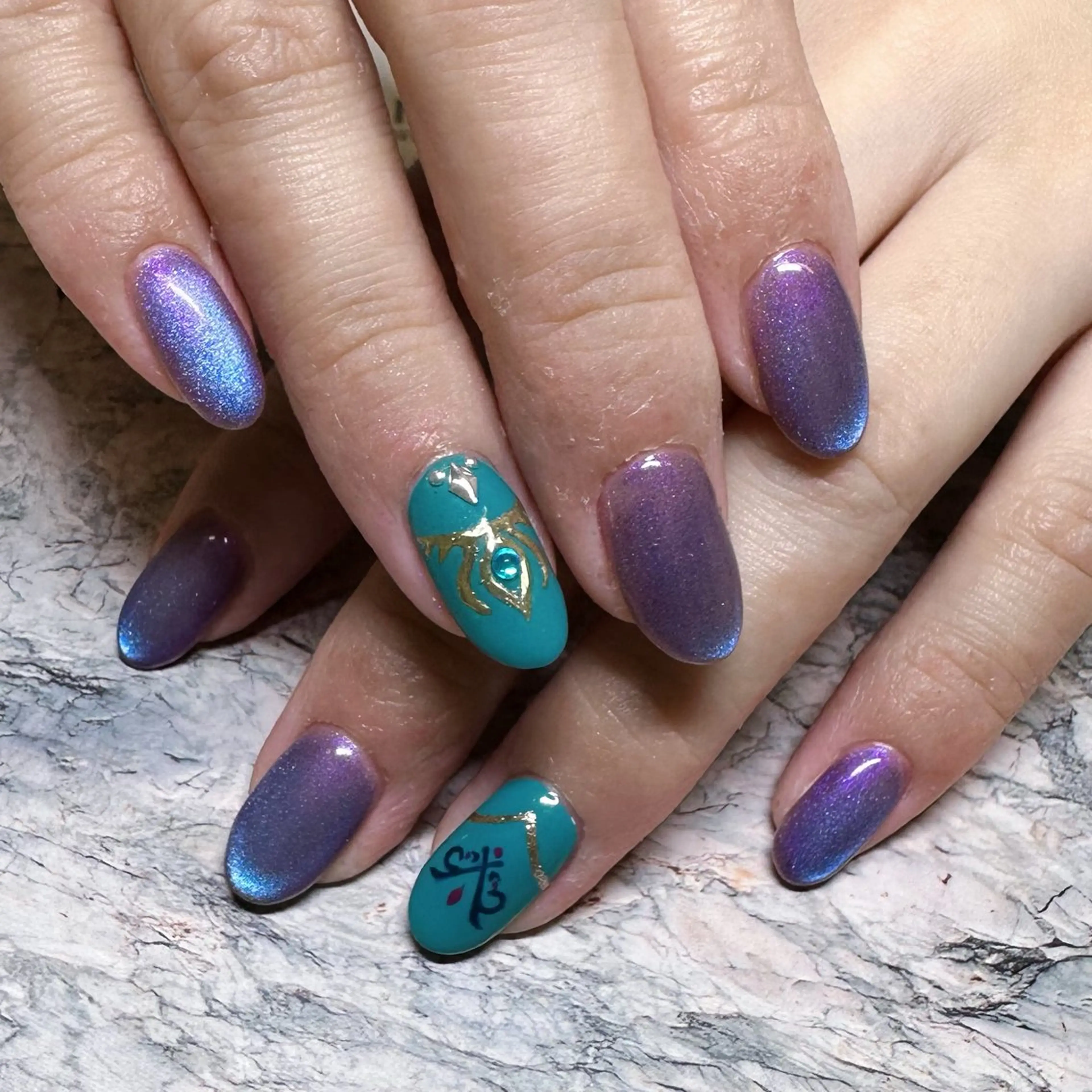 ネイル ハンドネイル I_p4ce所属・I_p4ce 🍊あい🍊のネイルデザイン