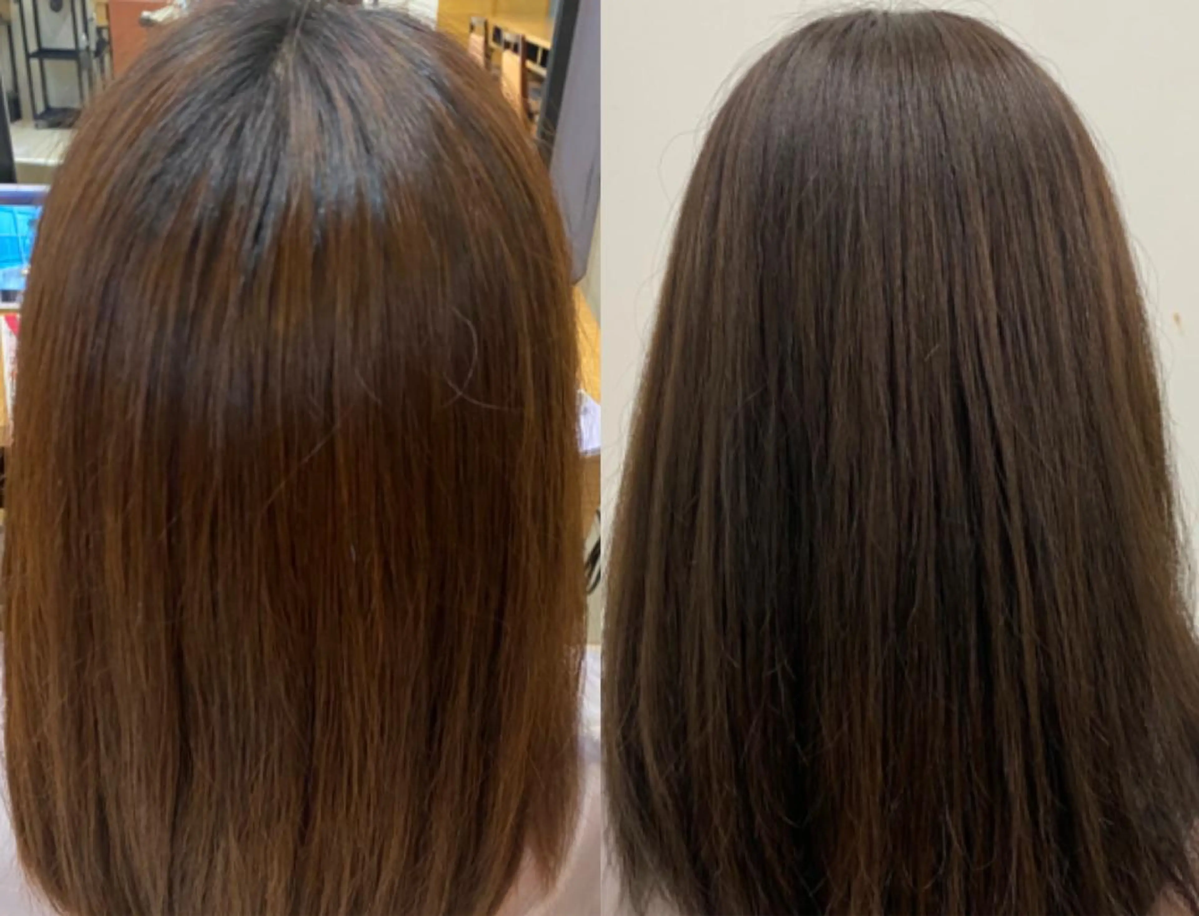 セミロング カラー 透明感カラー あやめ【顔まわり/レ イヤー/柔らかカラ】のヘアスタイル