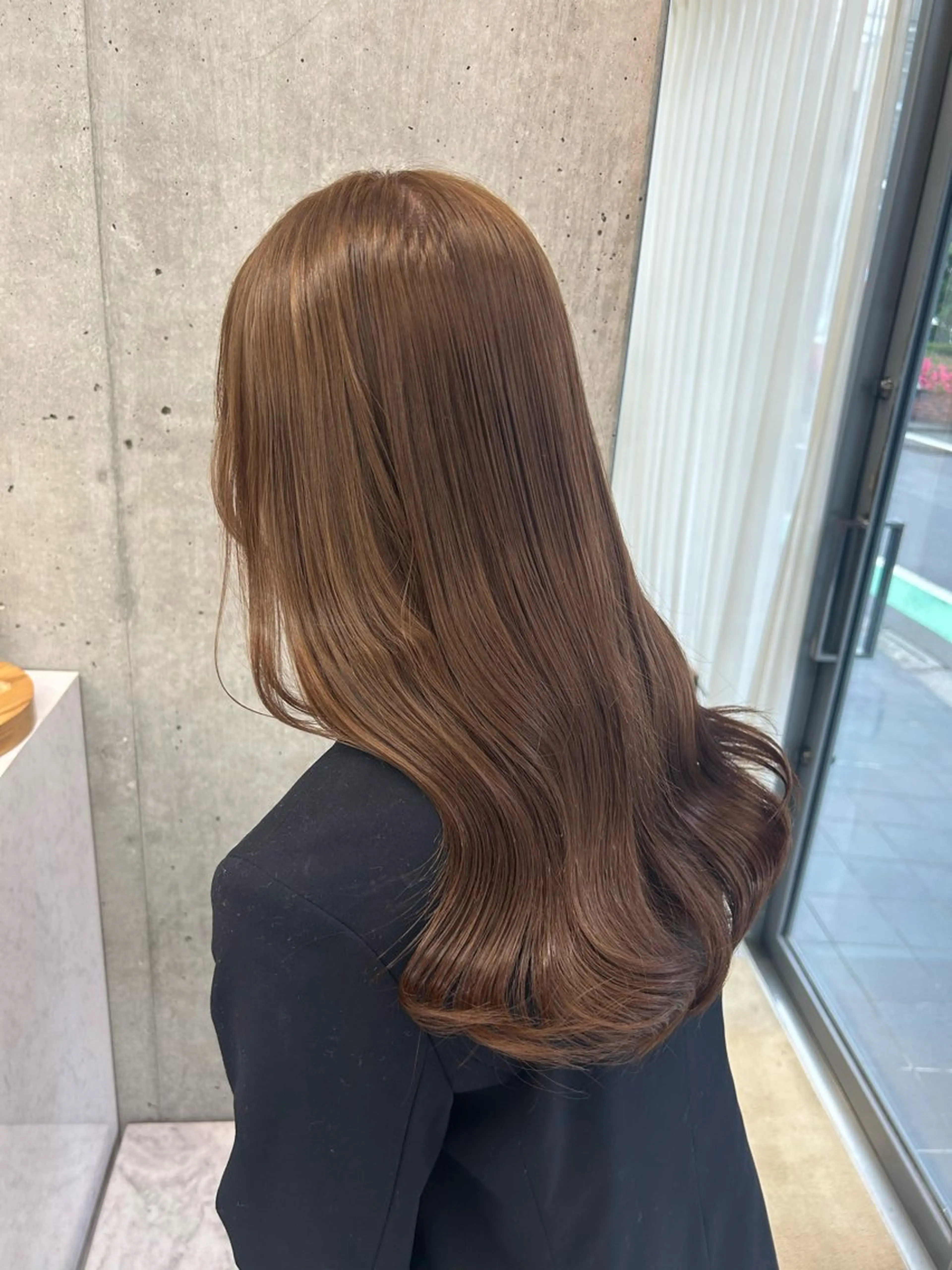 セミロング 縮毛矯正 ヘアカラー トリートメント LOE所属・LOE Yuuka/42🩵のヘアスタイル