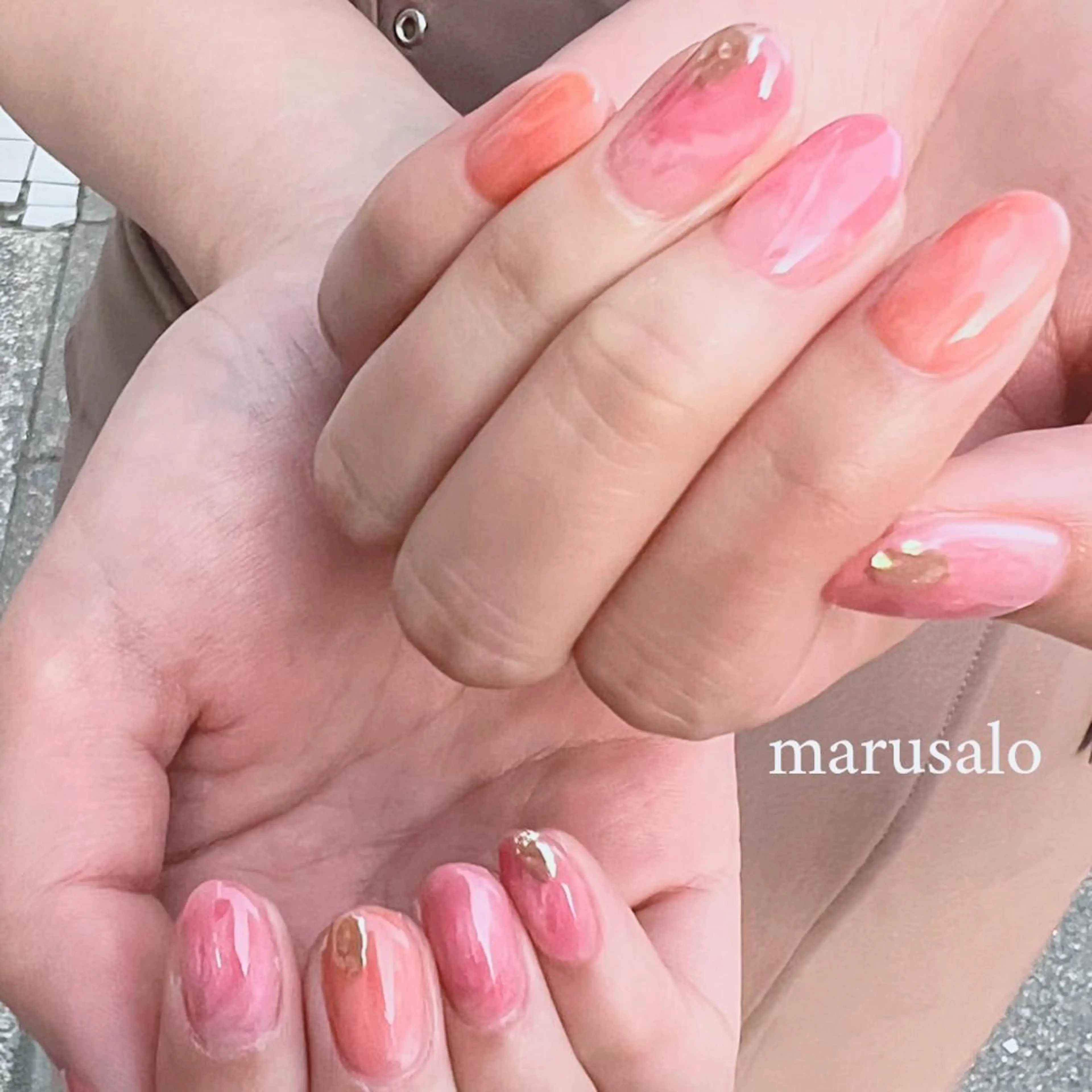 ネイル ニュアンスネイル marusalo nailのネイルデザイン