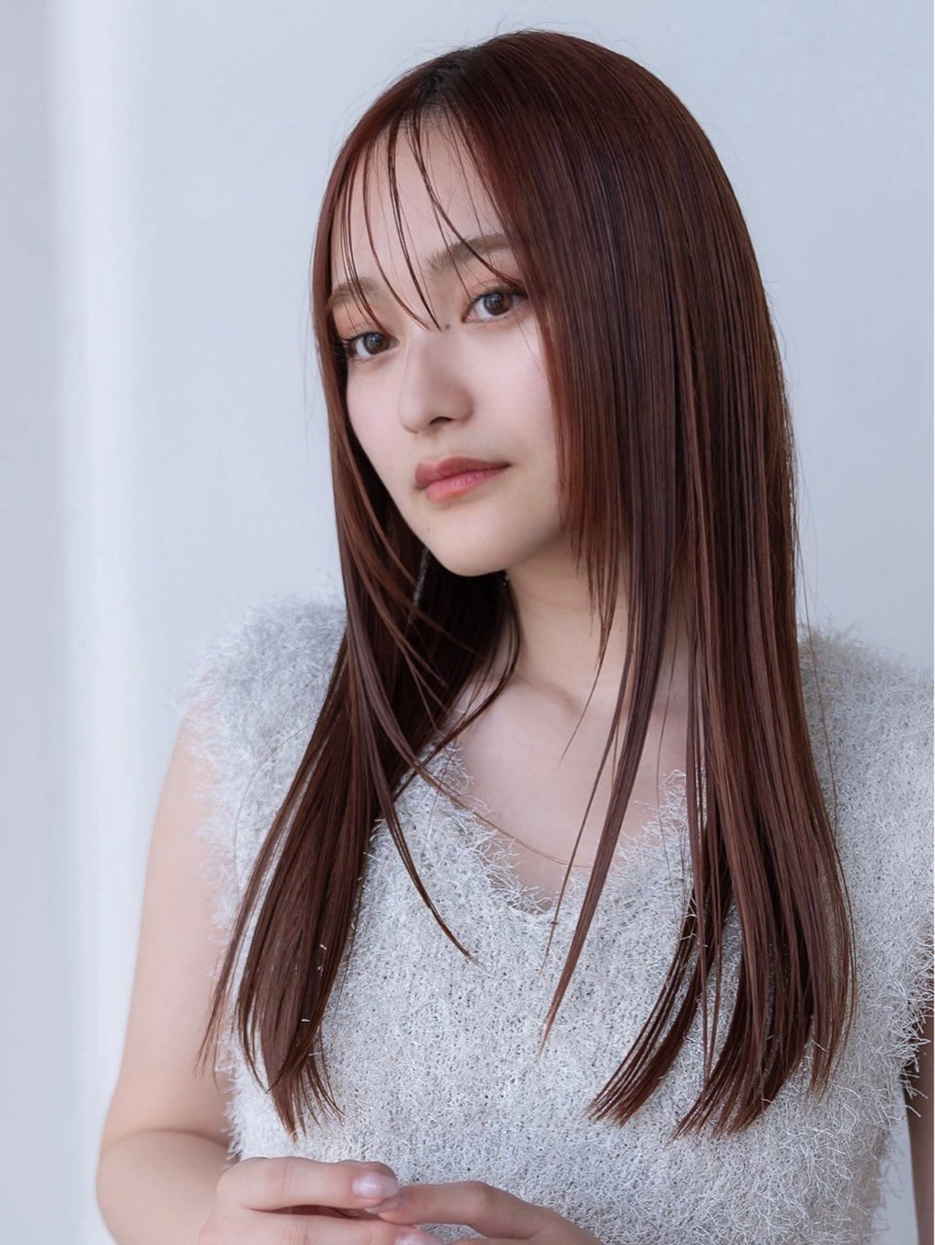 【💫ストレートパーマ💫】似合わせカット+髪質改善コスメストレート+3stepトリートメントの写真