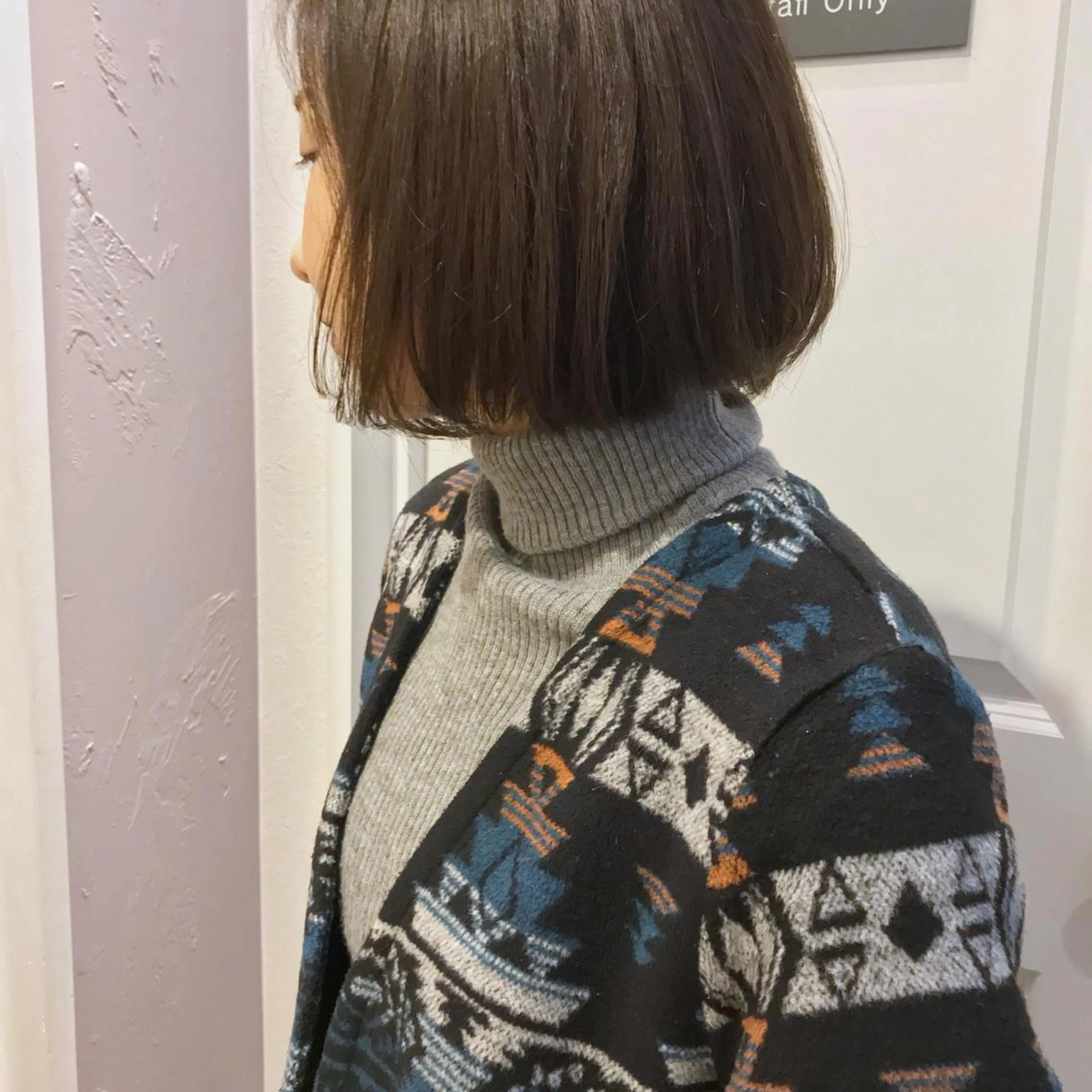 ショート カラー アッシュ ボブ HARUNA/ミセス 大人ショートヘアのヘアスタイル