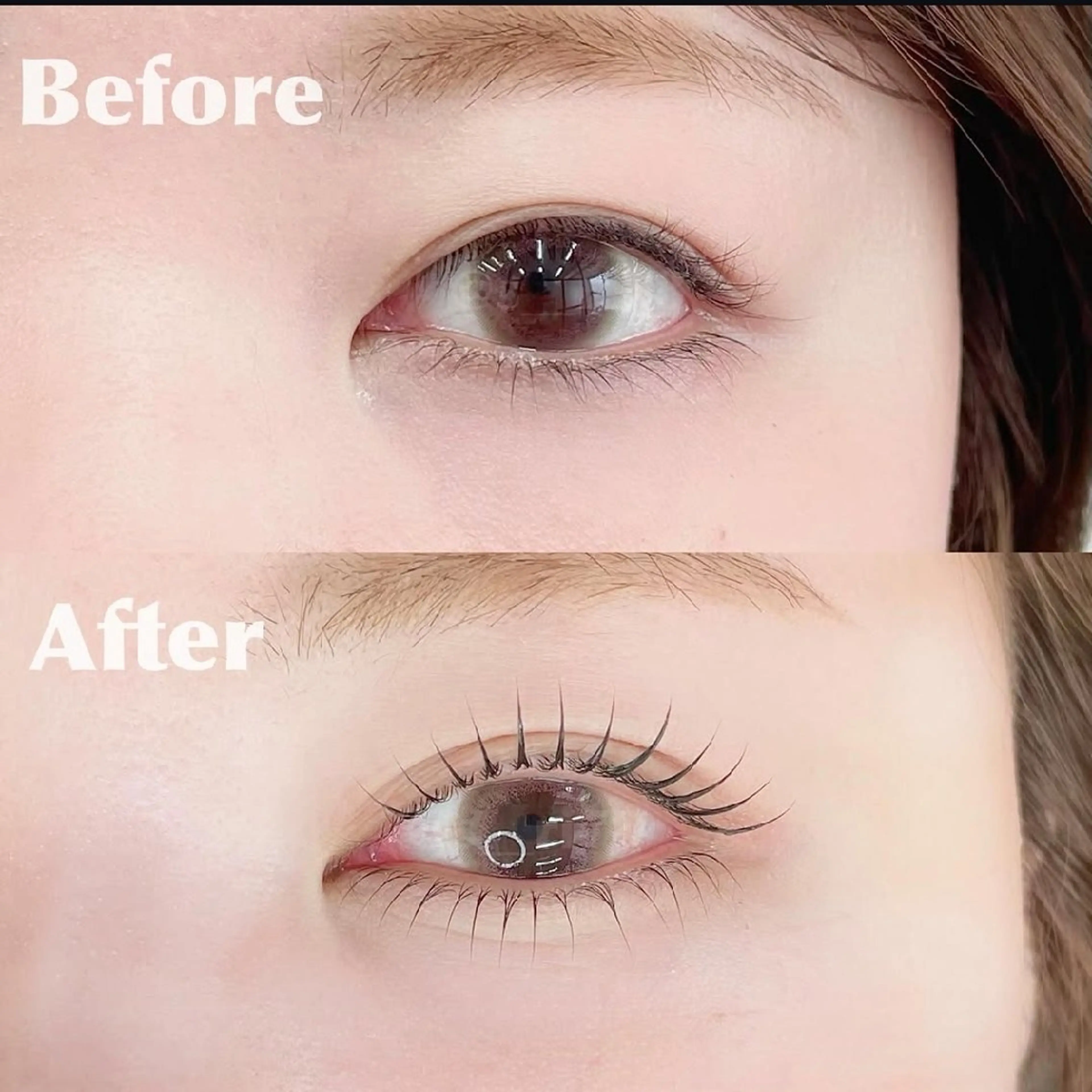 【朝メイク時間が楽になる】まつ毛パーマ上下+眉毛WAX　セットの写真