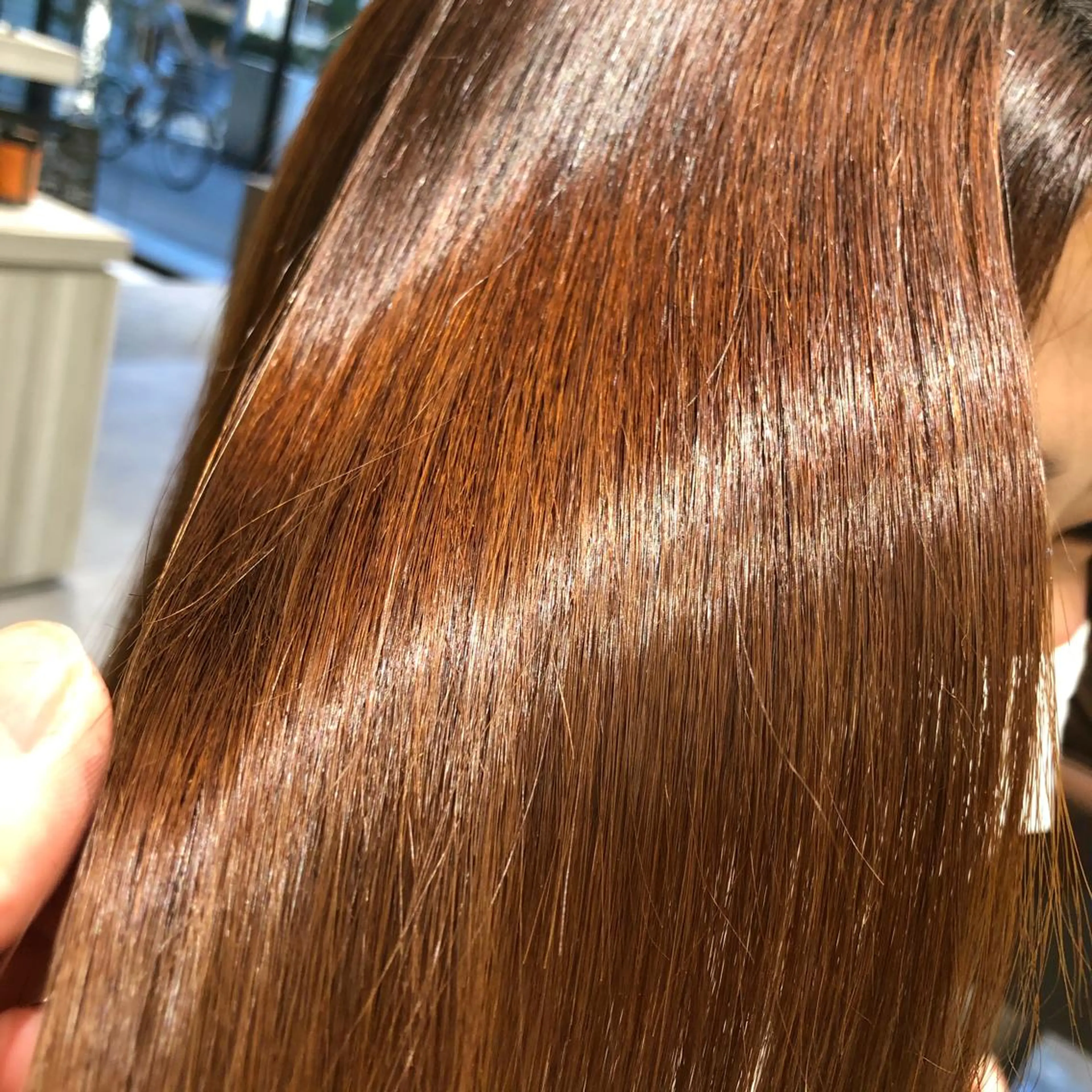 ロング パーマ ムトウセイマ/ 縮毛矯正/ブリーチのヘアスタイル