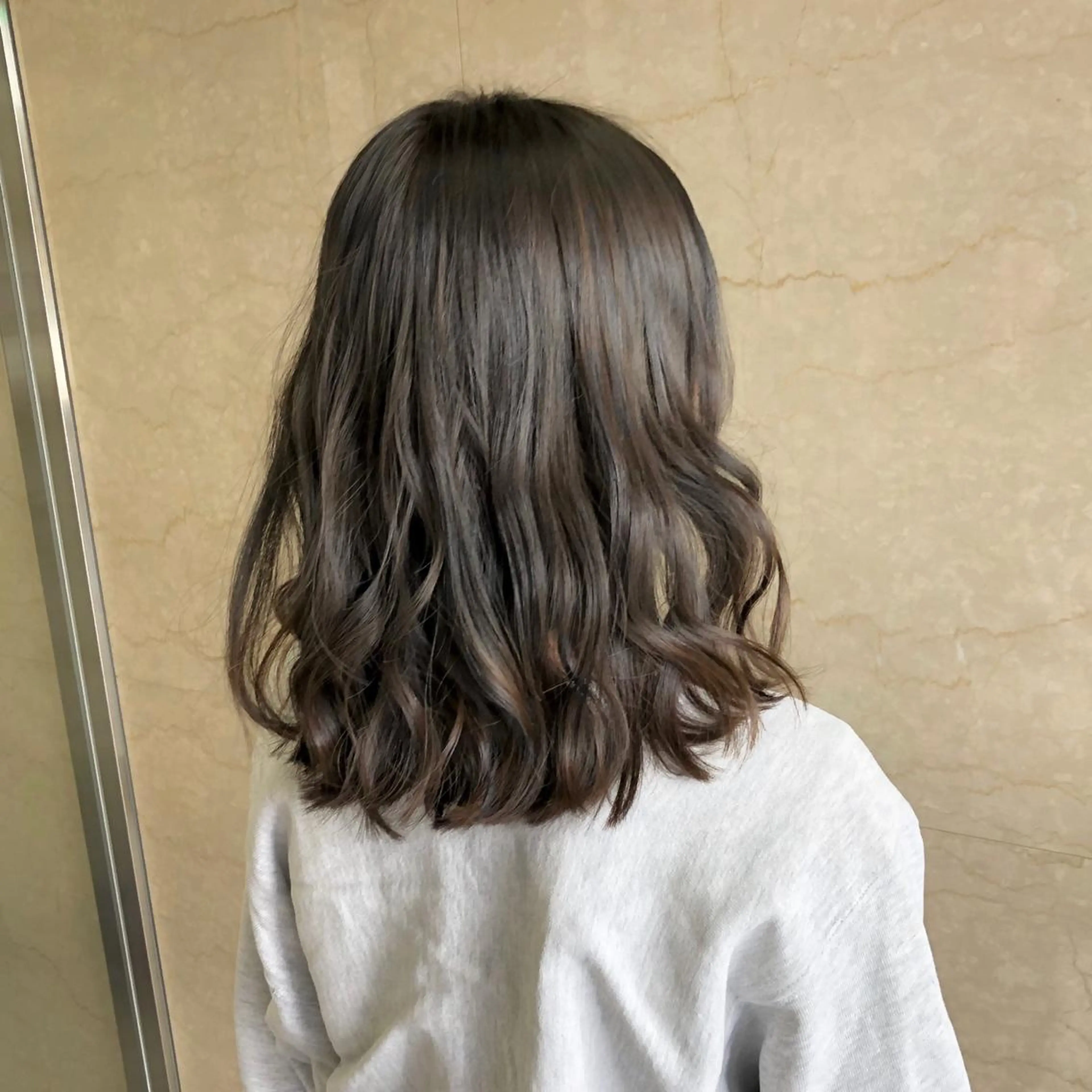 ミディアム キノシタ ナオユキのヘアスタイル