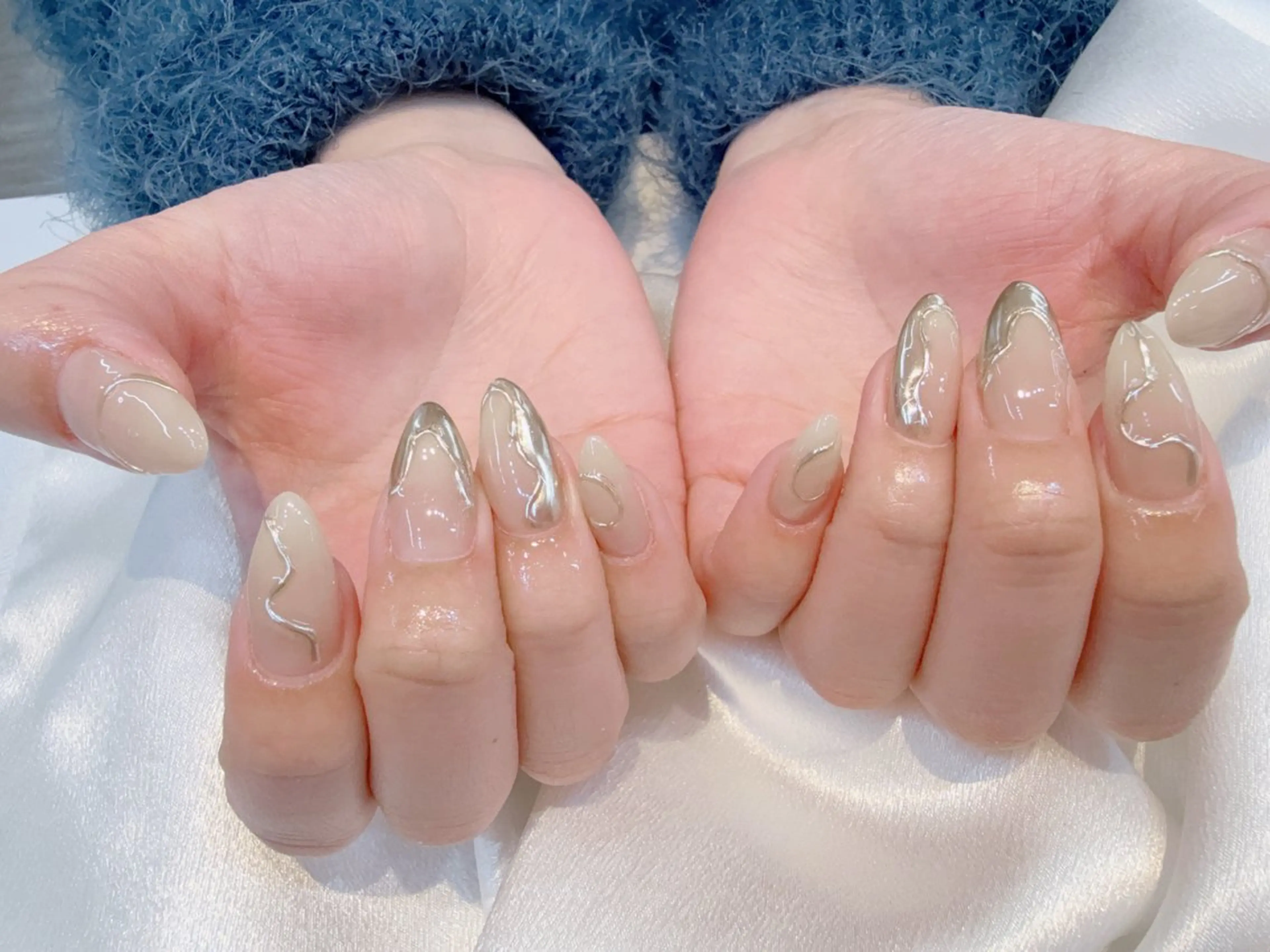 ネイル アートネイル チークネイル 長さ出し フットネイル ジェルネイル 山田 由奈のネイルデザイン