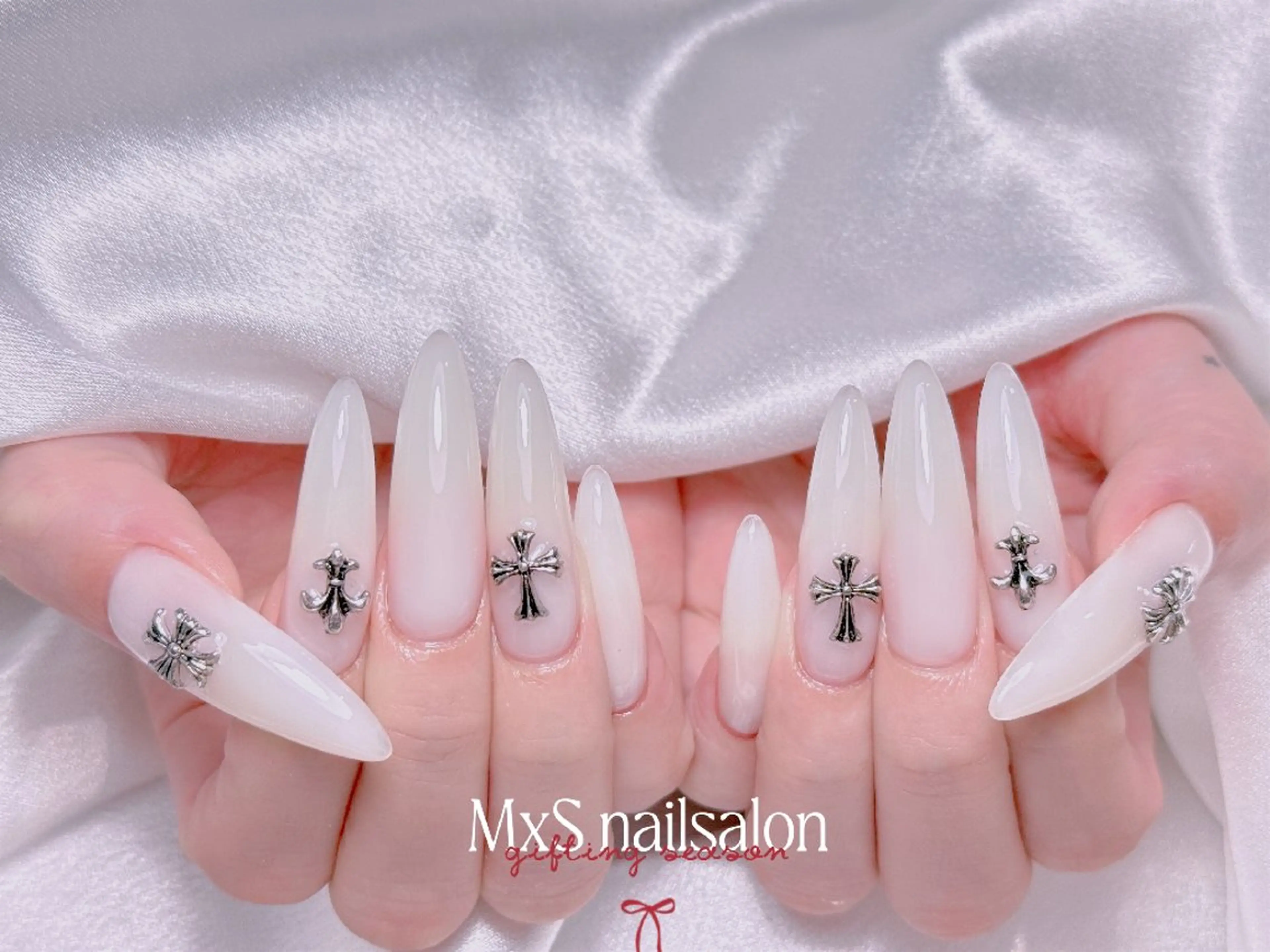 ネイル ジェルネイル 韓国ネイル マグネットネイル パラジェル バレンタイン ハンドネイル ハンドケア M×S Nail みなのネイルデザイン