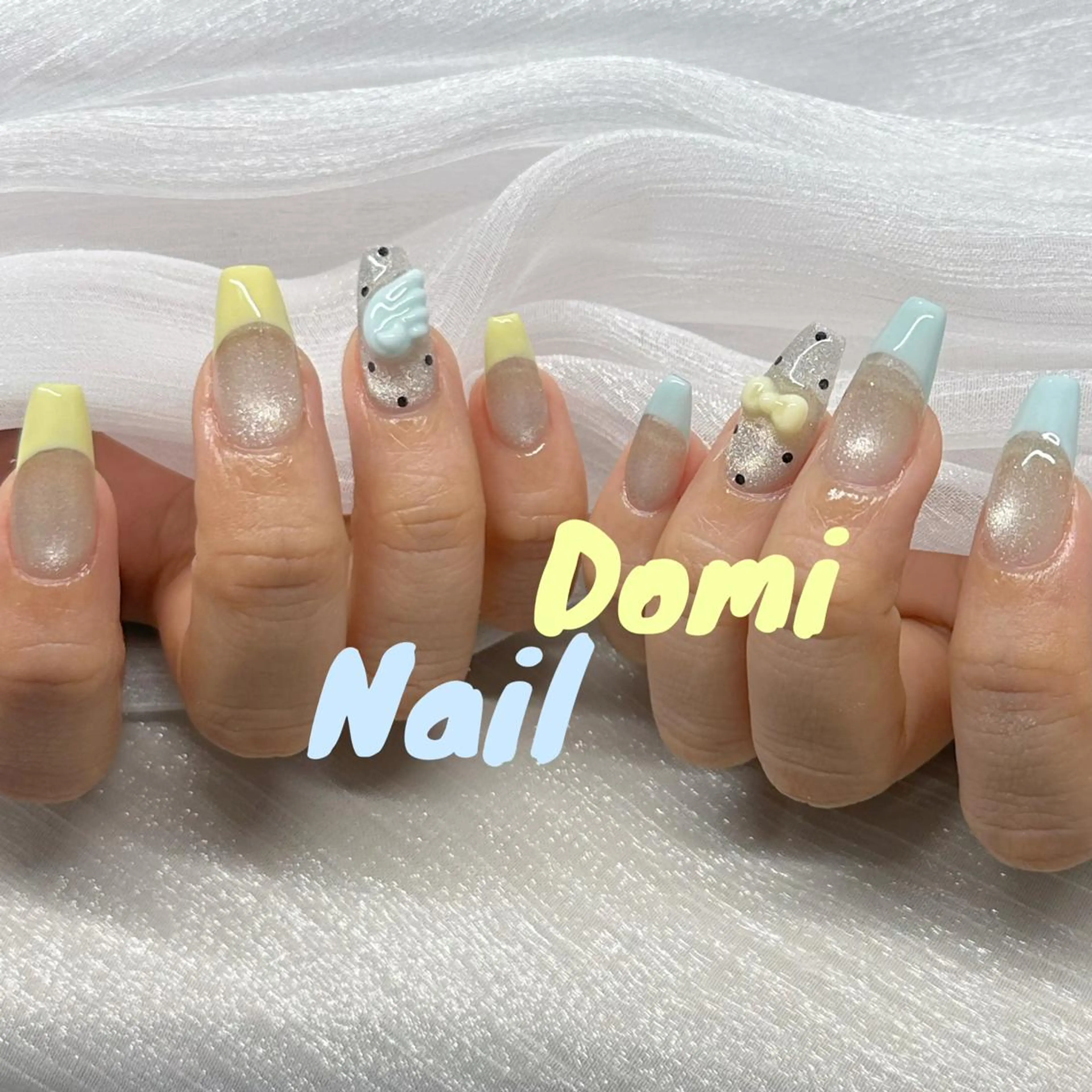 ネイル 持ち込み ネイルチップ 渋谷 Domi Nailのネイルデザイン