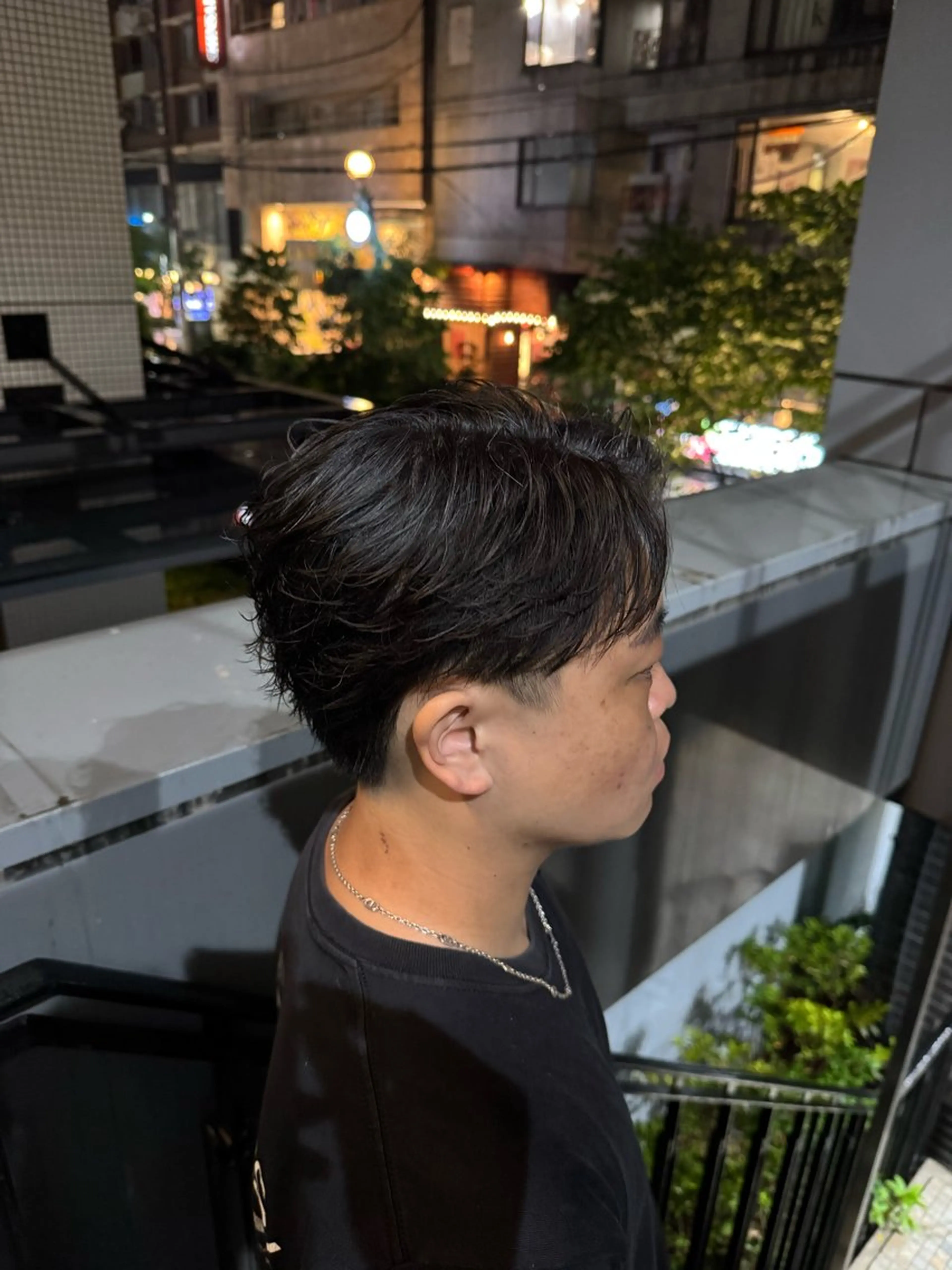 パーマ メンズ カット パーマ 河野 悠のヘアスタイル