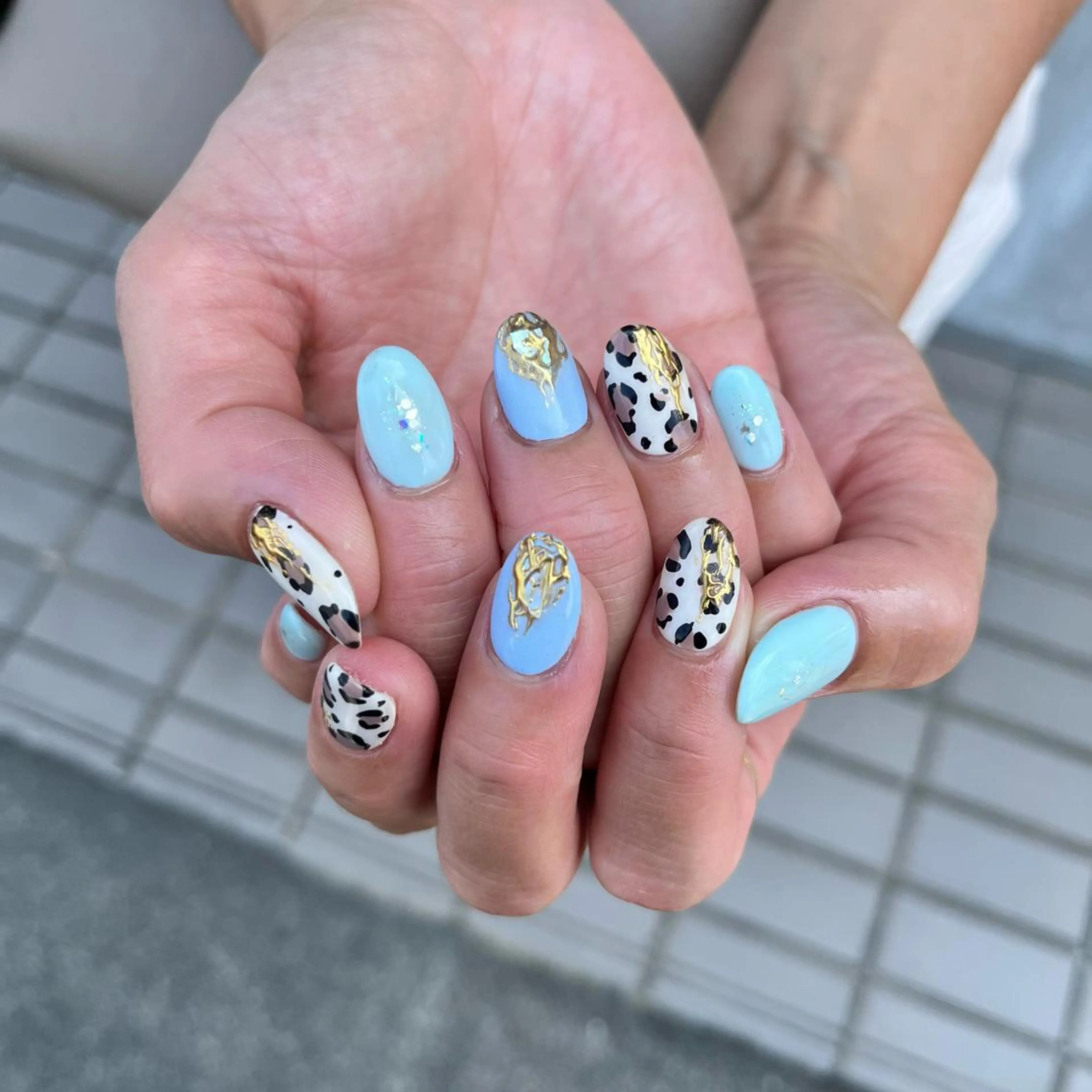 ネイル ミラーネイル ニュアンスネイル ハンドネイル nail salon Stellaのネイルデザイン