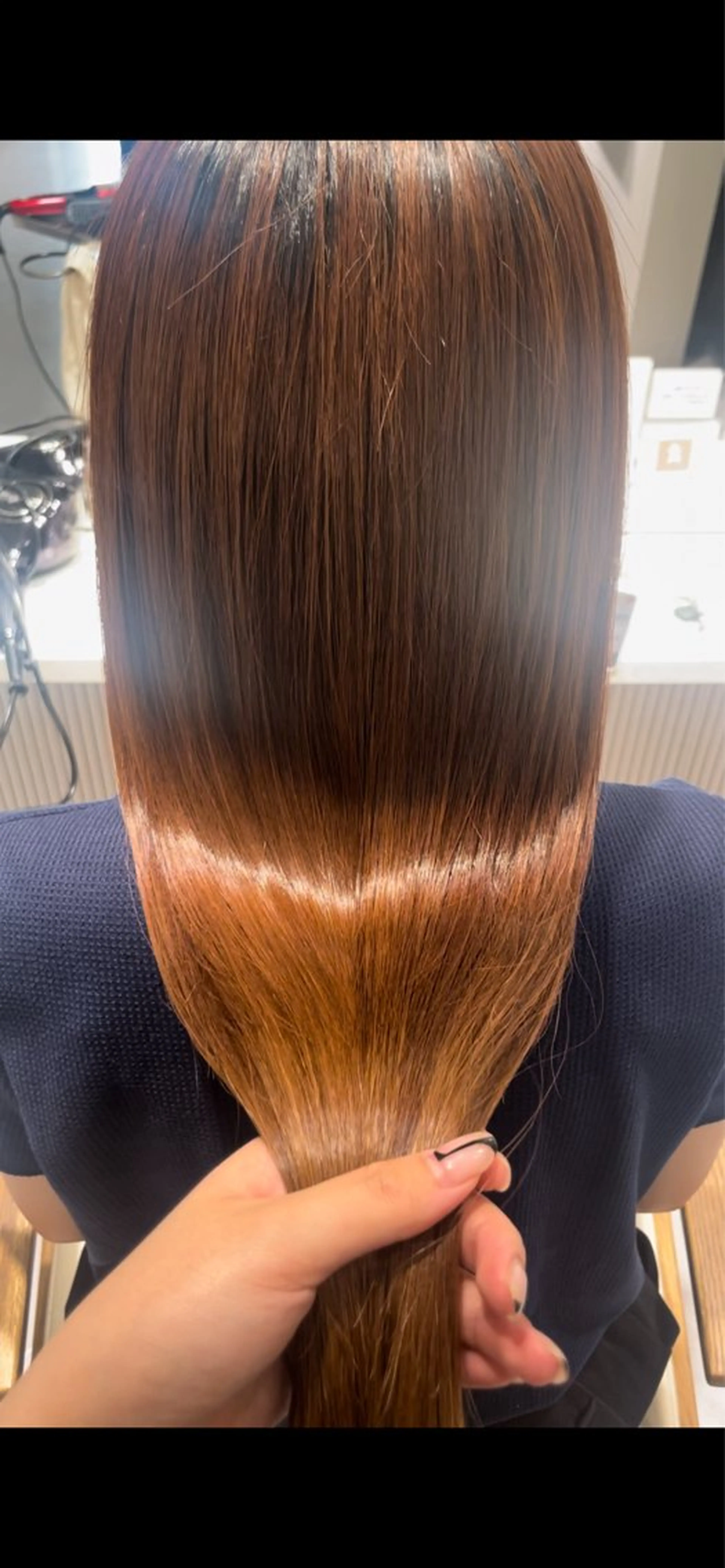 ロング トリートメント 髪質改善/暖色カラー /レイヤーカット/翠のヘアスタイル