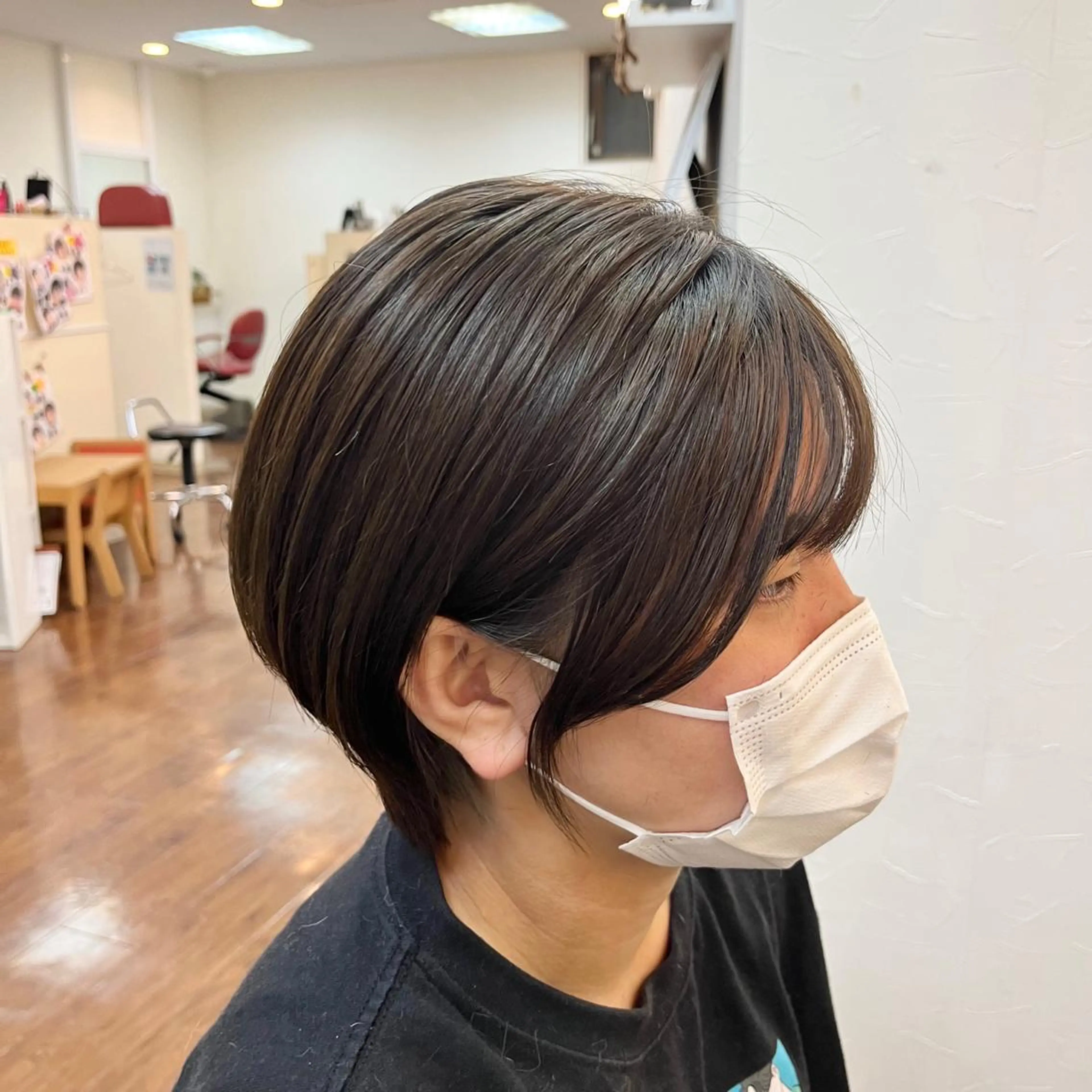 ショート ショートボブ ボブ くびれヘア ショートヘア 冨田 豊のヘアスタイル