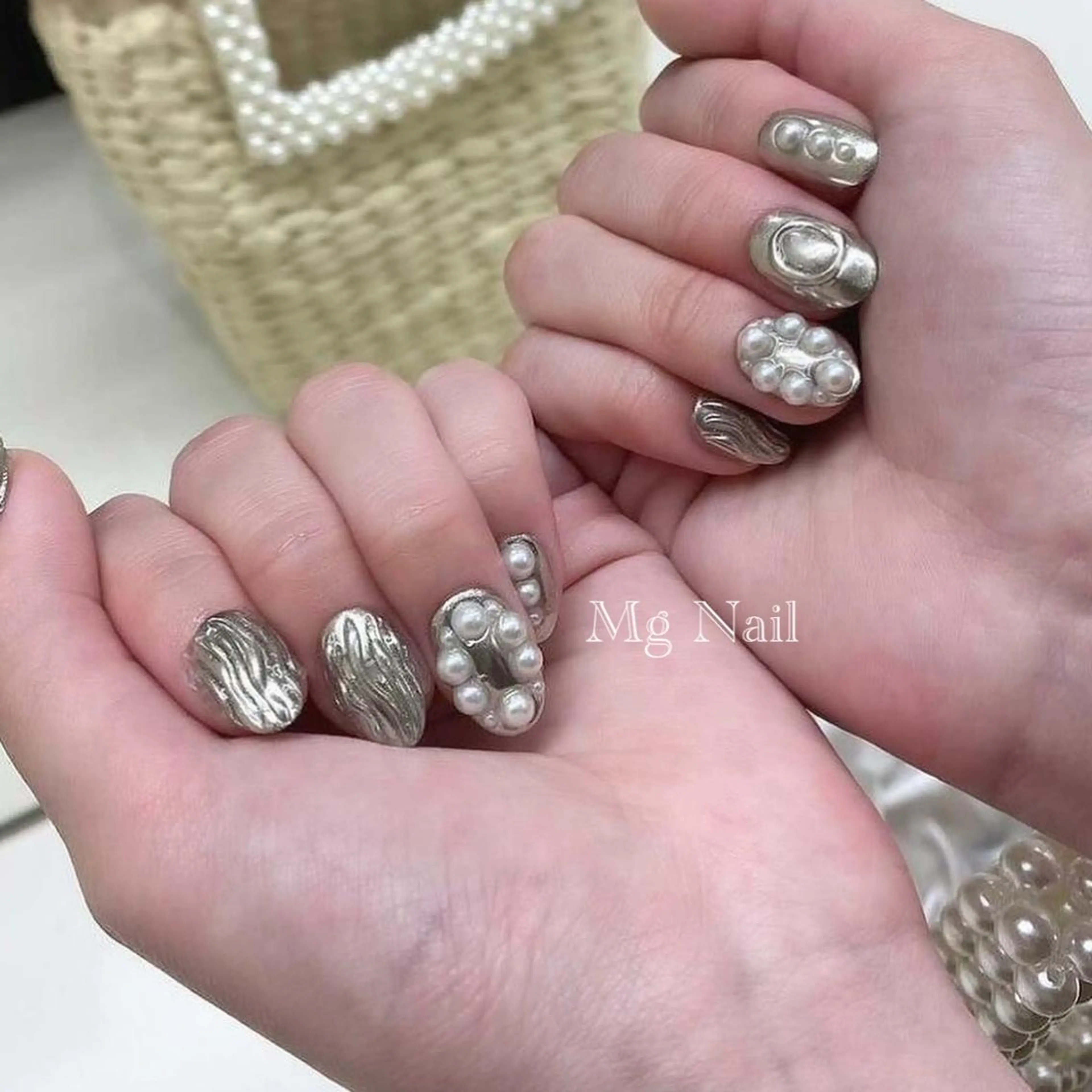 ネイル 成人式 ネイルチップ Mg Nailのネイルデザイン