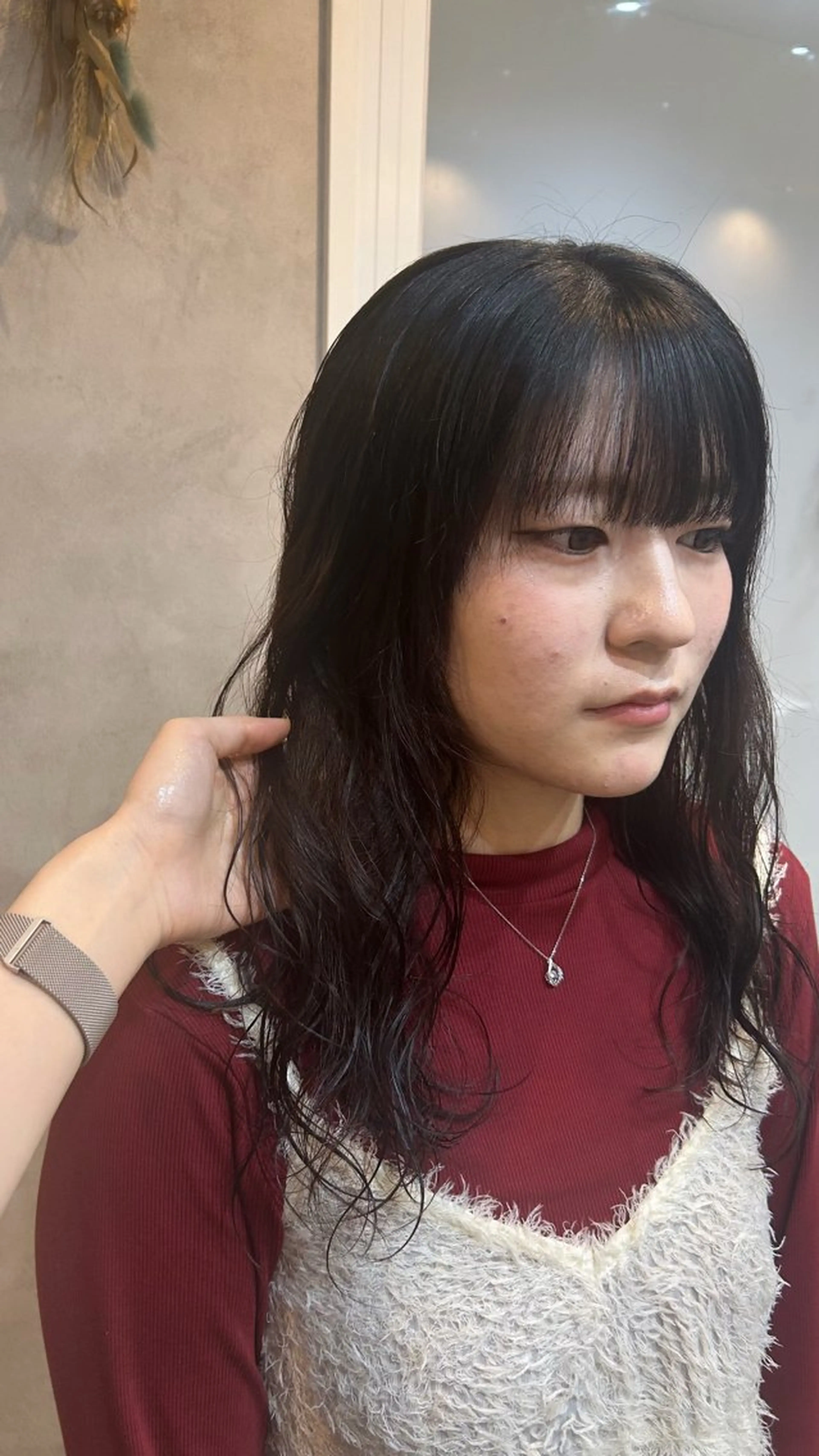 ロング パーマ カット パーマ silk🕯 hikaruのヘアスタイル