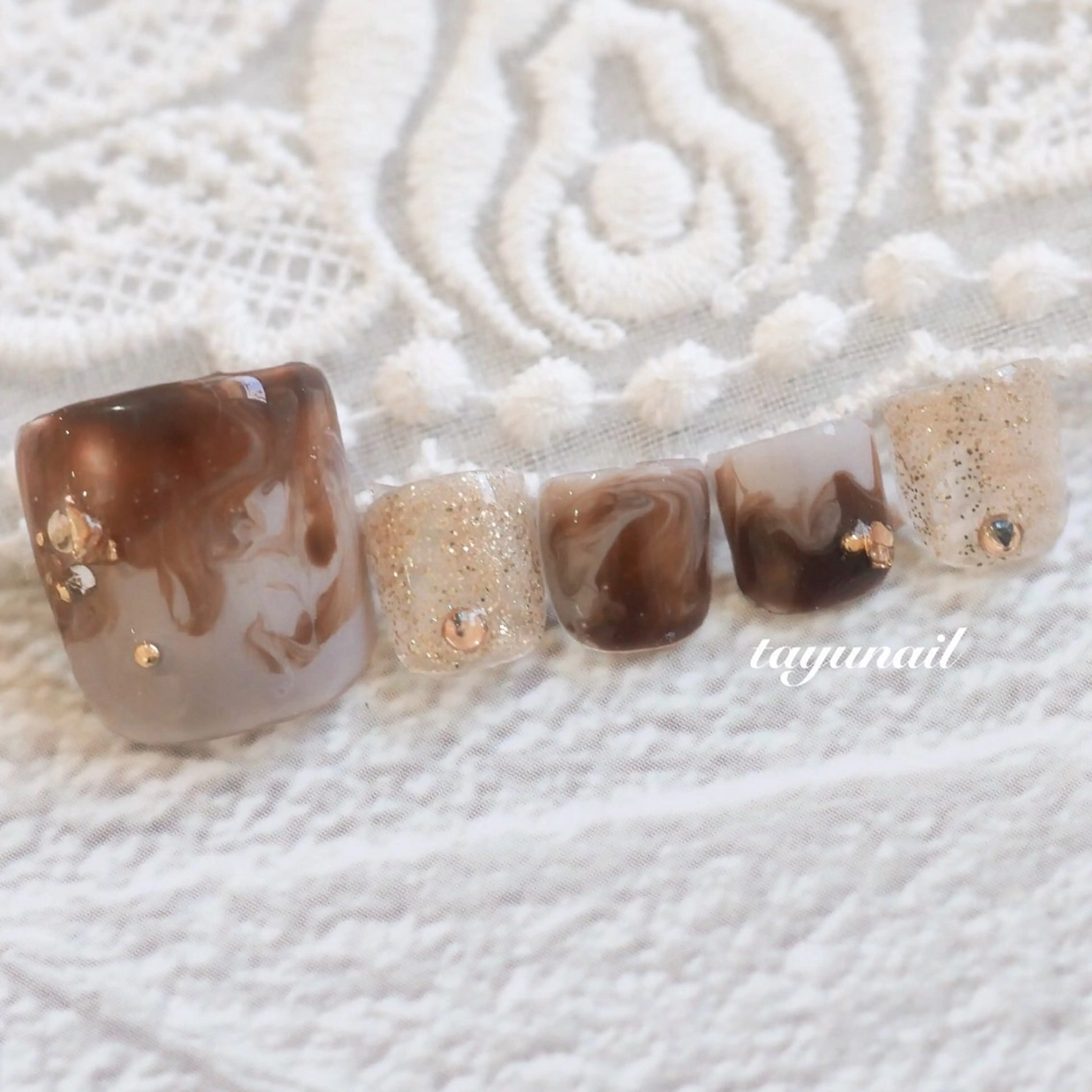 ネイル アートネイル ジェルネイル パラジェル 冬ネイル ネイルサロン・ネイルスクール　たゆnail所属・ネイルサロン 【たゆnail】のネイルデザイン