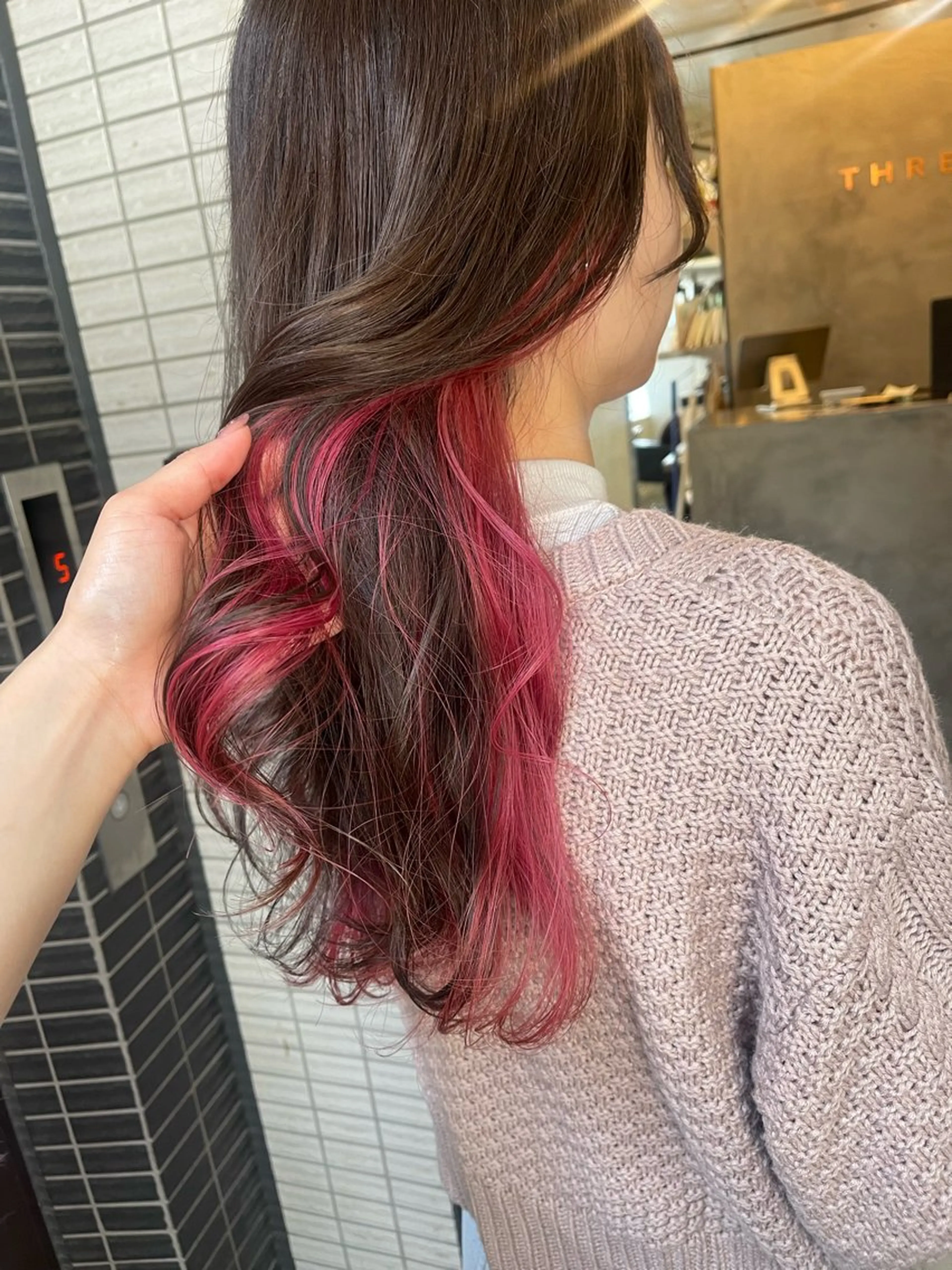ロング カラー インナーカラー ピンクカラー ダブルカラー /まつ毛パーマ🎀のヘアスタイル