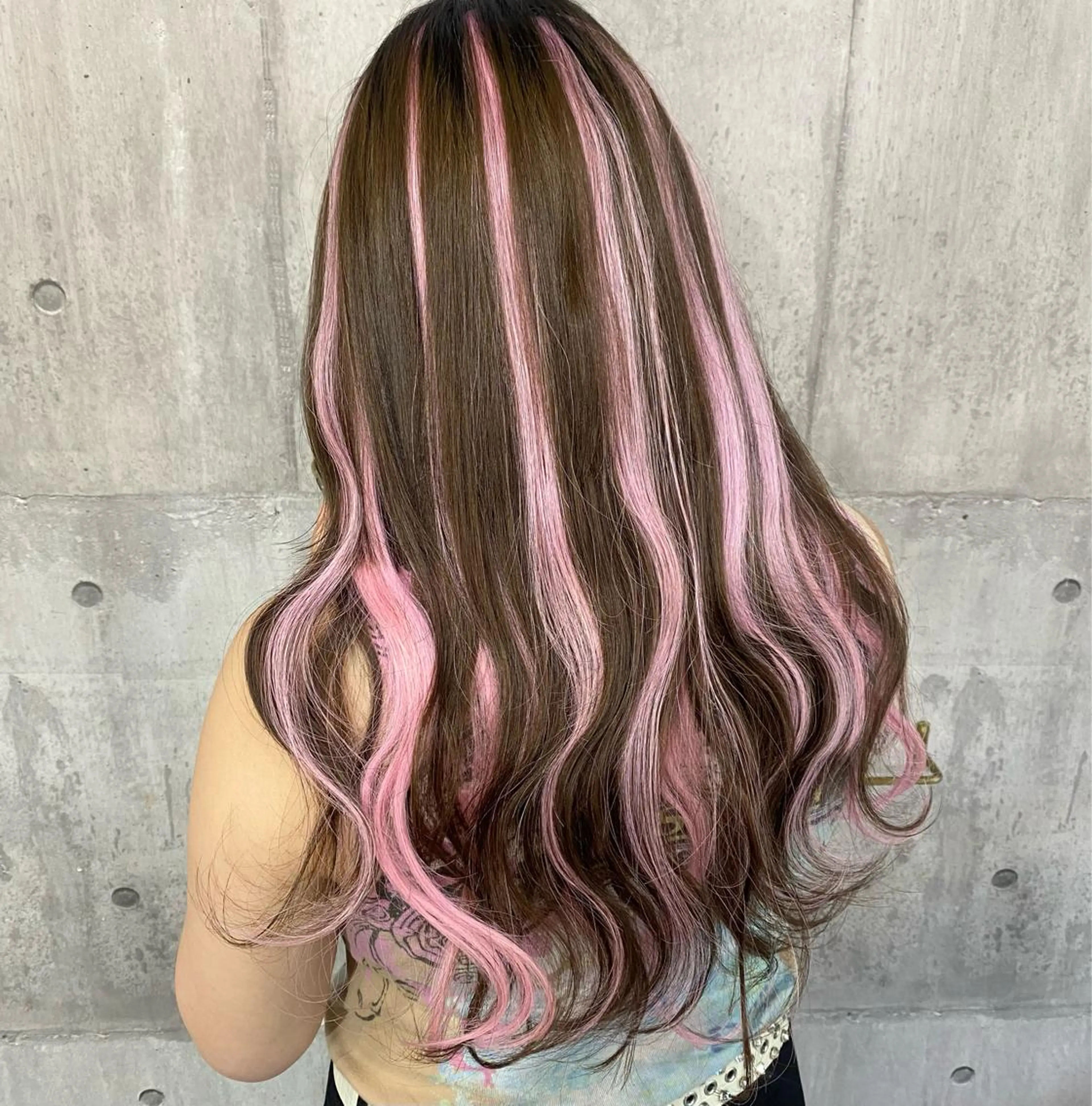 ロング エクステ ハイライト SHURI❤️‍🔥 中/韓mix ♡のヘアスタイル