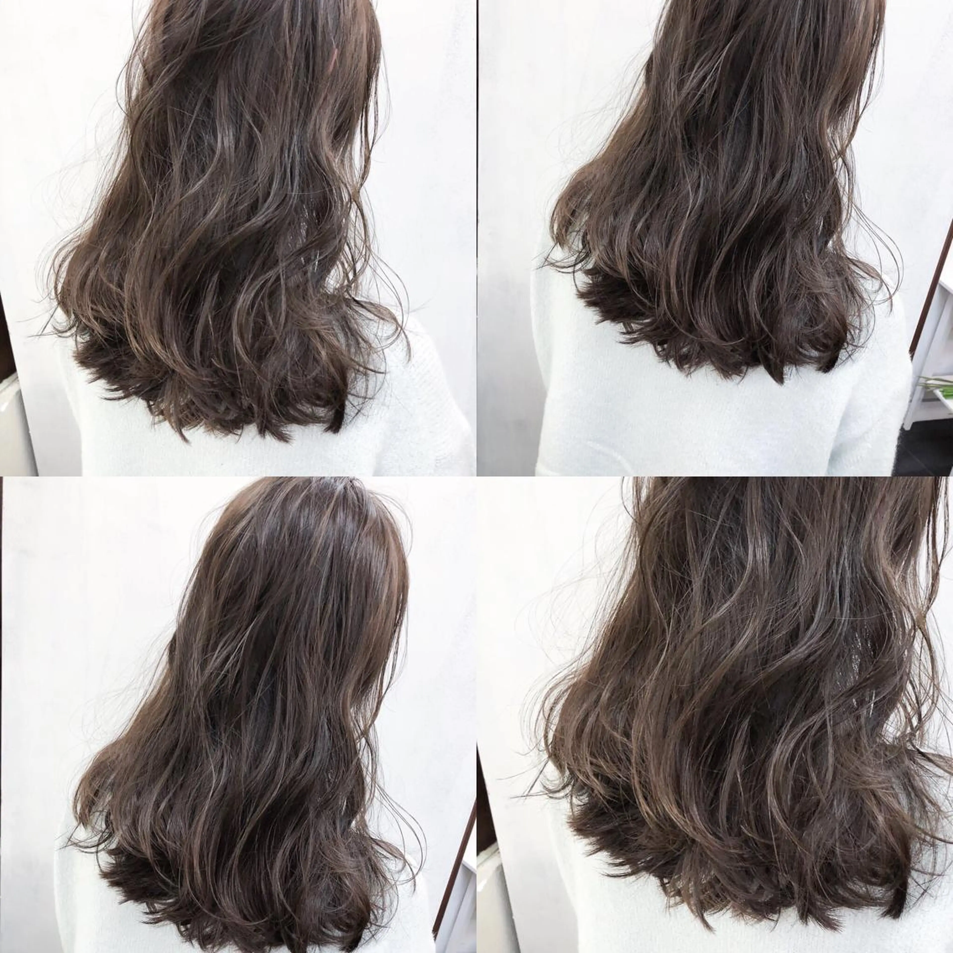 セミロング カラー バレイヤージュ ハイライトカラー 外国人風カラー ハイライト レイヤーカット 髪質改善&韓国風特化 型サロン ミシェリーのヘアスタイル
