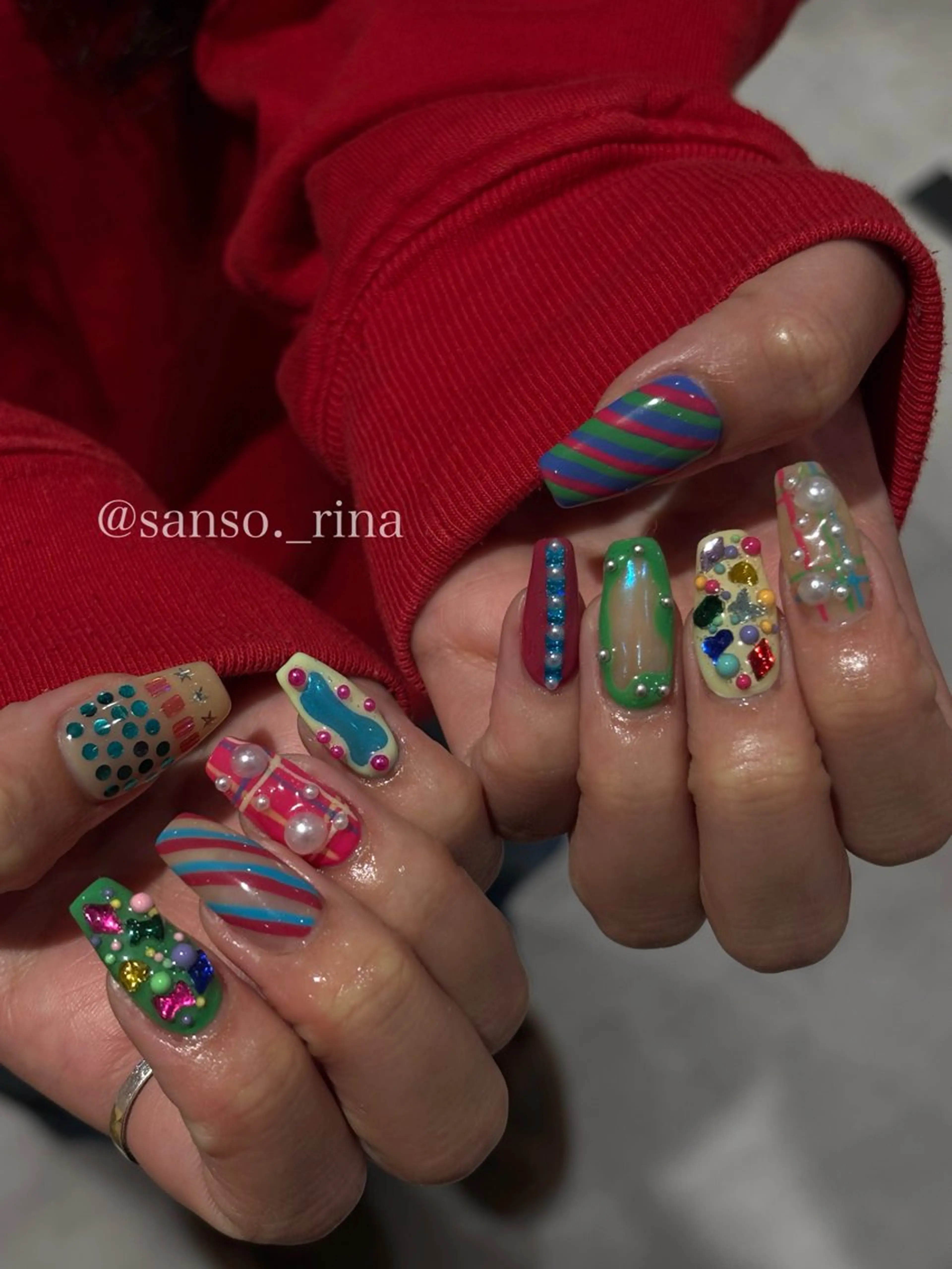 ネイル ハンドネイル フットネイル nuu 栄所属・早川 里奈のネイルデザイン