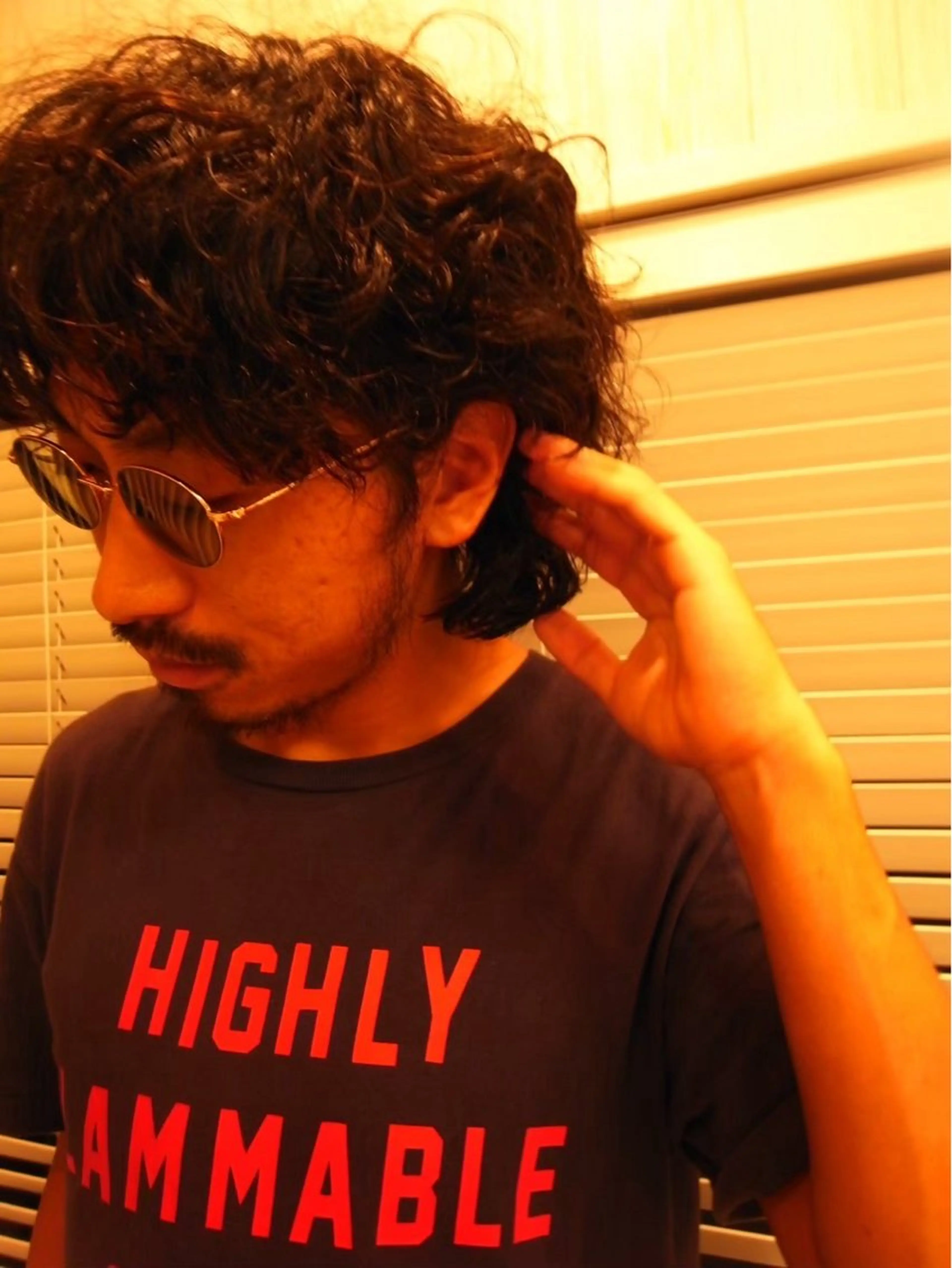 セミロング パーマ メンズ パーマ/ラフパーマ /ボブパーマ/HYOのヘアスタイル