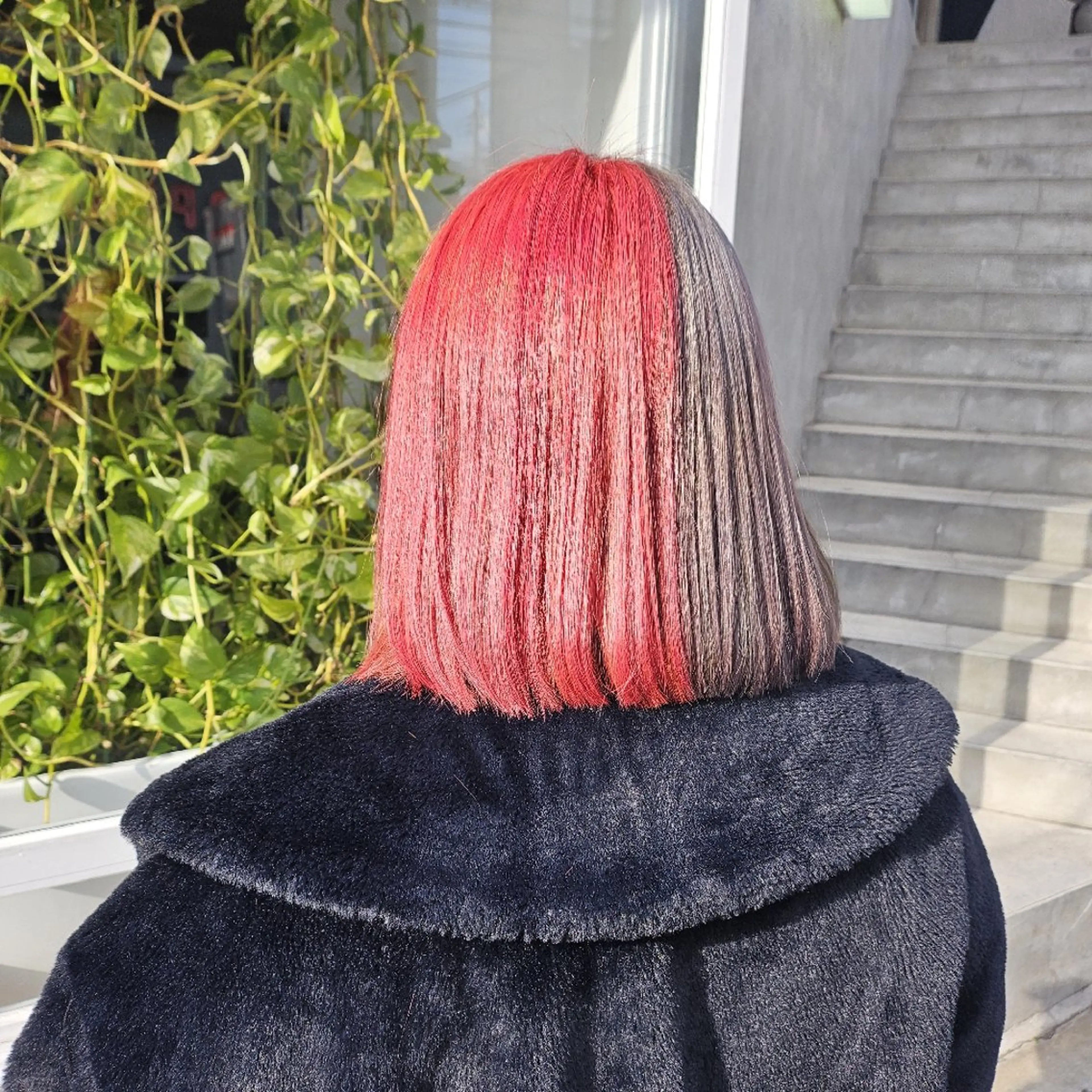 無制限♾️デザインカラー(ブリーチ込)+カット (補修トリートメント付き)の写真