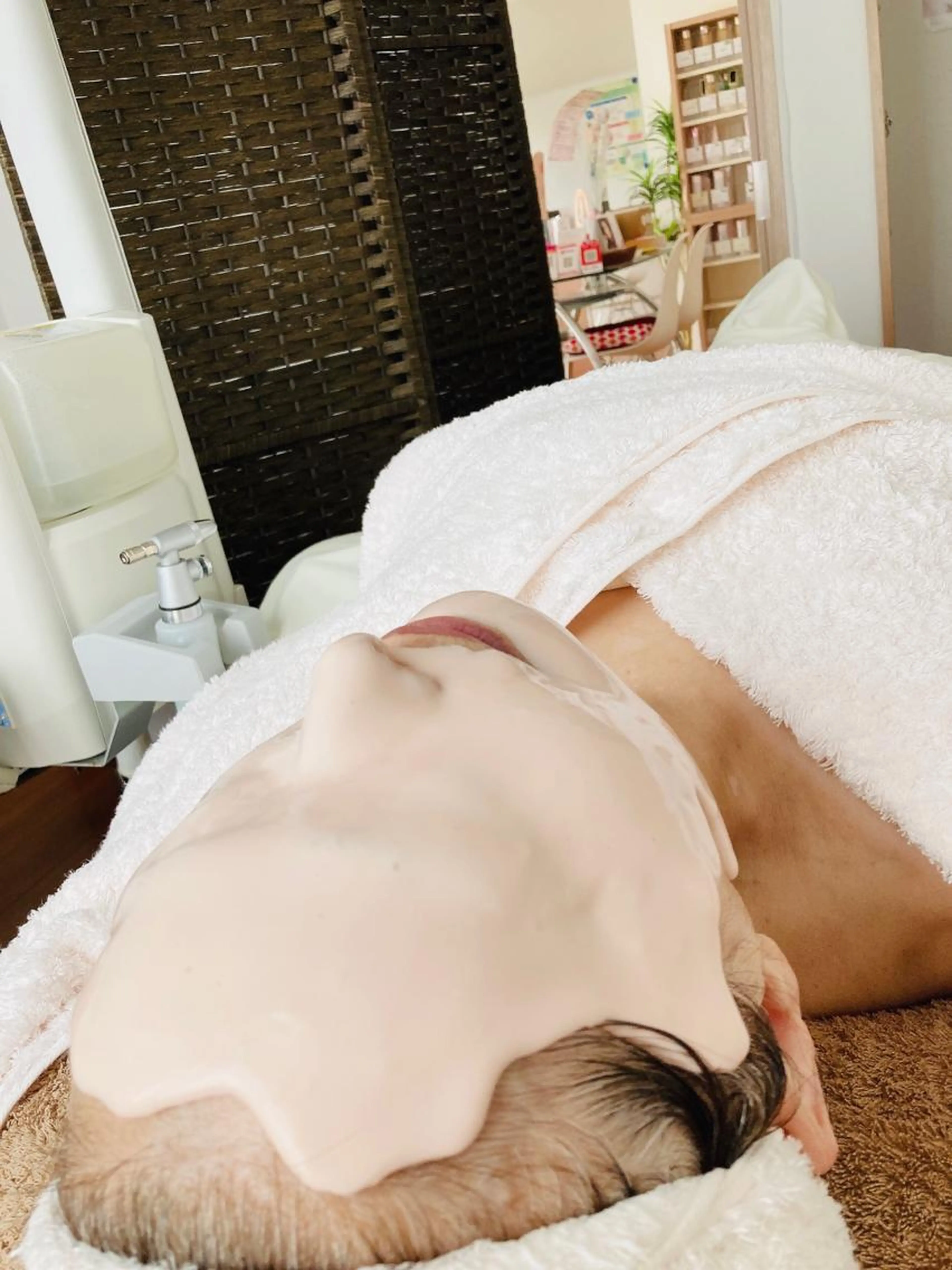 アドバンスコース☆ぷるぷるコラーゲンパックエステの写真