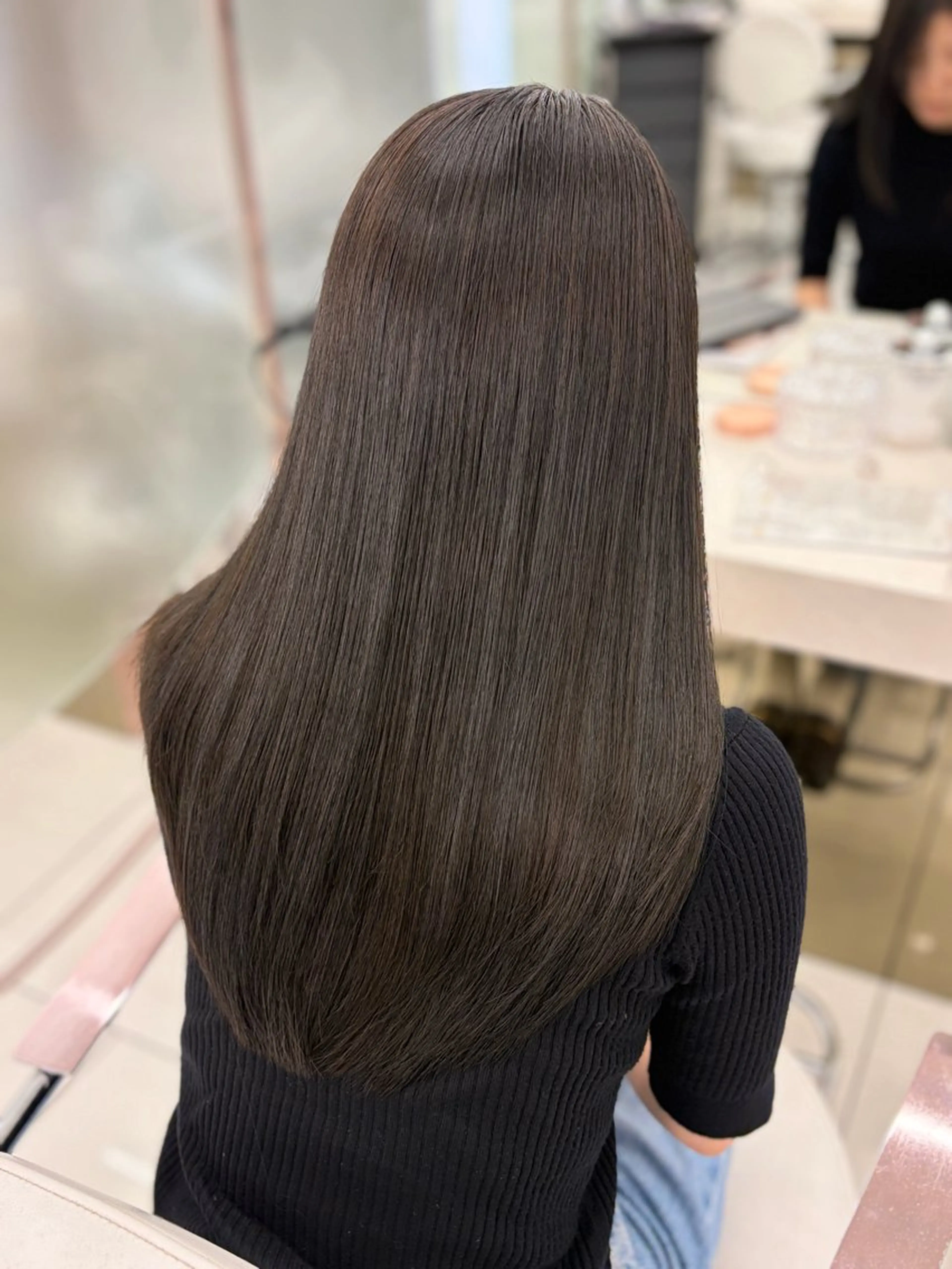 ロング カラー ブリーチ 透明感カラー ブリーチなしカラー 🤍透け感/艶カラー hayato🤍のヘアスタイル