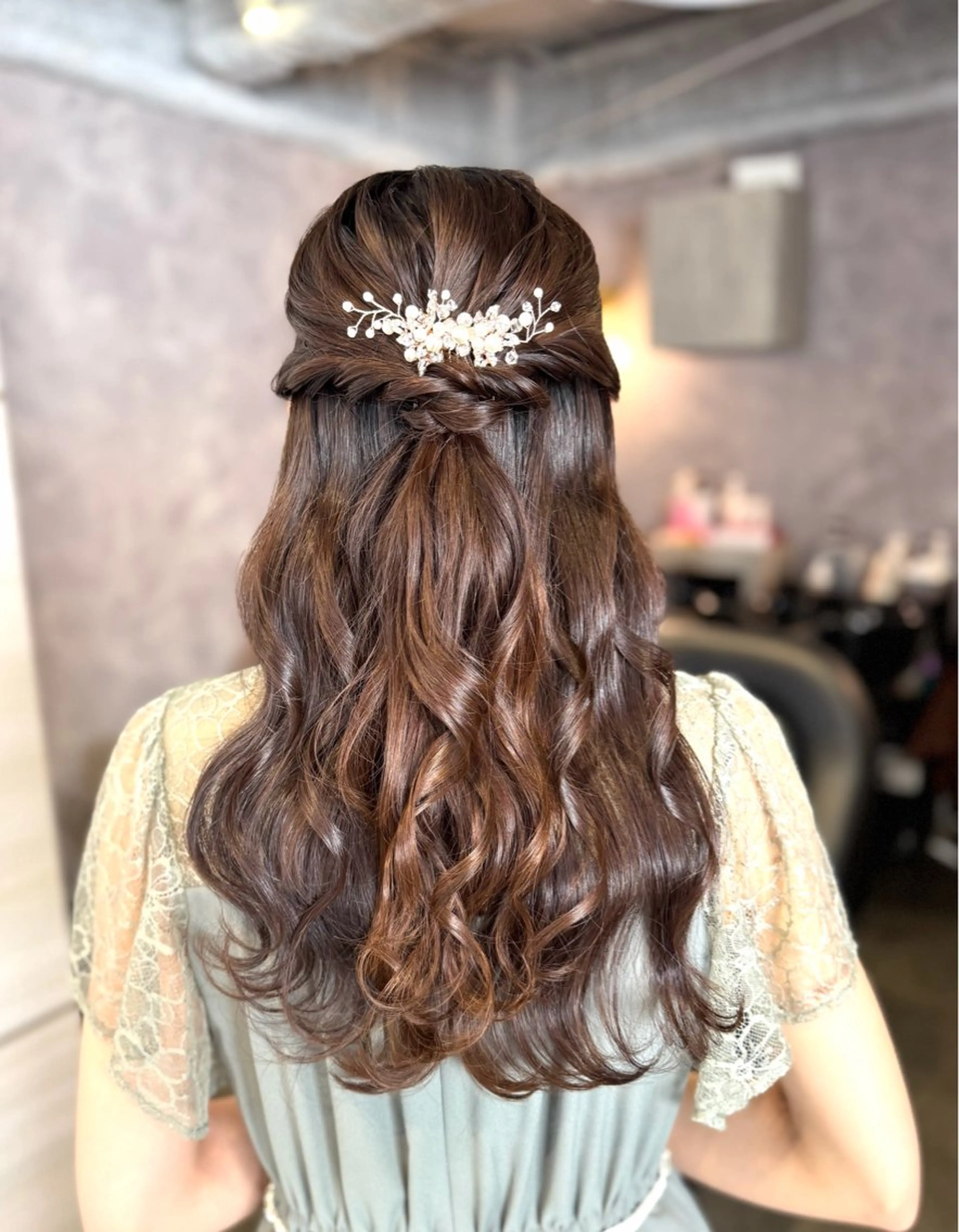 ロング ヘアアレンジ ヘアセット 🩶鈴木茉奈🩶艶髪 /透明感/暖色カラーのヘアスタイル