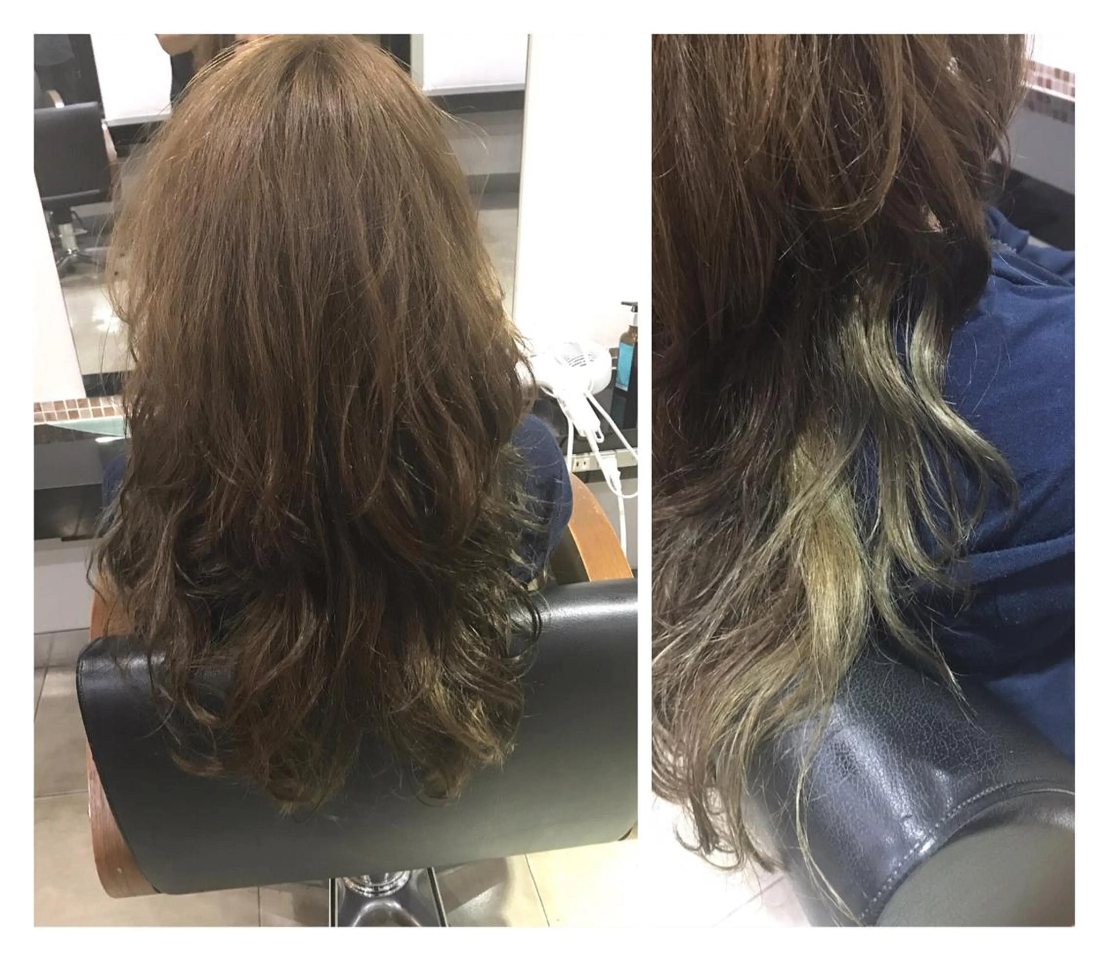 ロング カラー ヘアアレンジ インナーカラー 烏山 達也のヘアスタイル