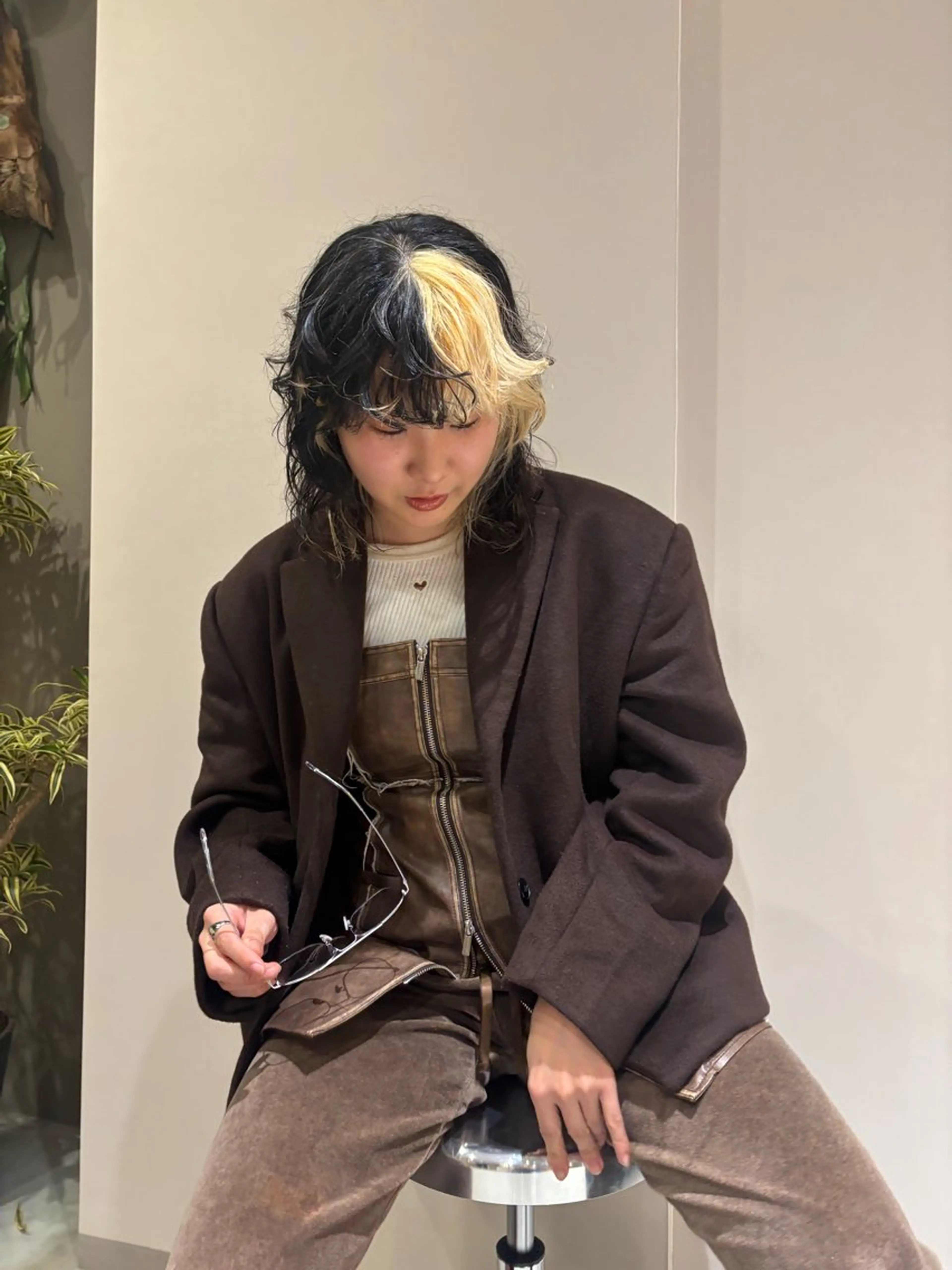 ミディアム カラー パーマ 鳥栖美容室/nir. 美優/ミユのヘアスタイル