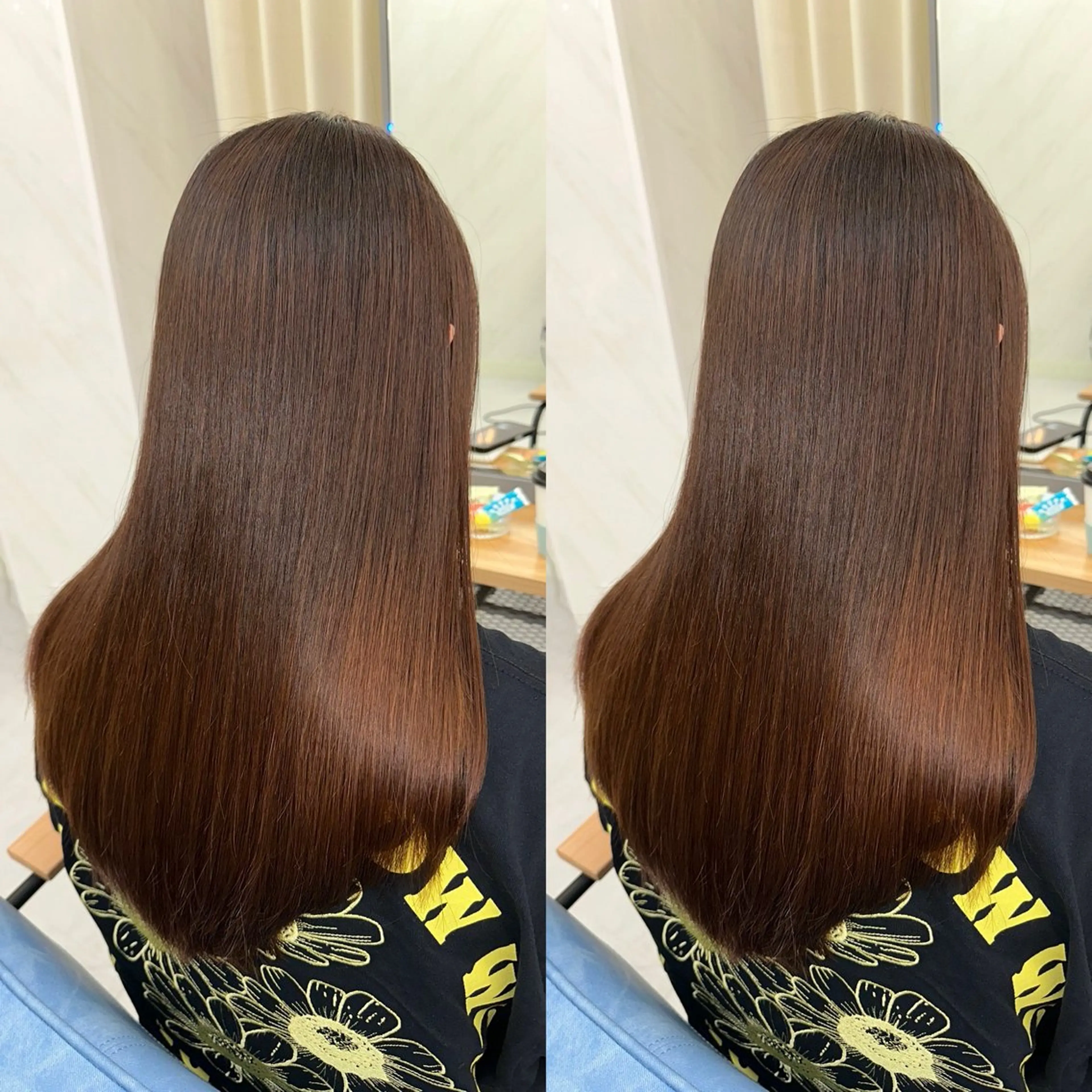 ロング パーマ ヘアアレンジ 髪質改善 縮毛矯正 トリートメント 酸性ストレート 酸熱トリートメント カット 縮毛矯正 トリートメント 髪質改善🩵縮毛矯正 代々木/木下のヘアスタイル