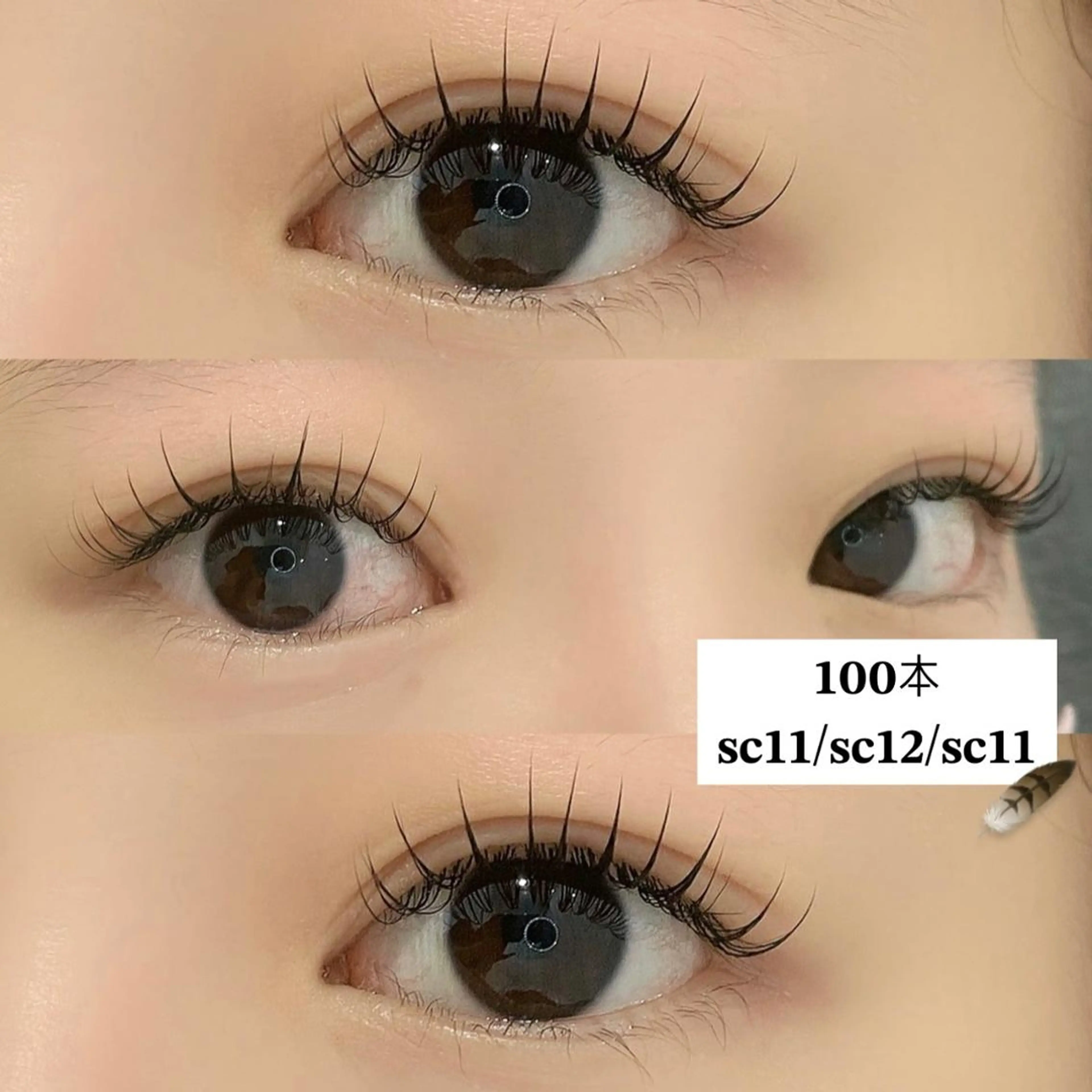 マツエク・マツパ フラットラッシュ miiia lashのマツエク・マツパデザイン