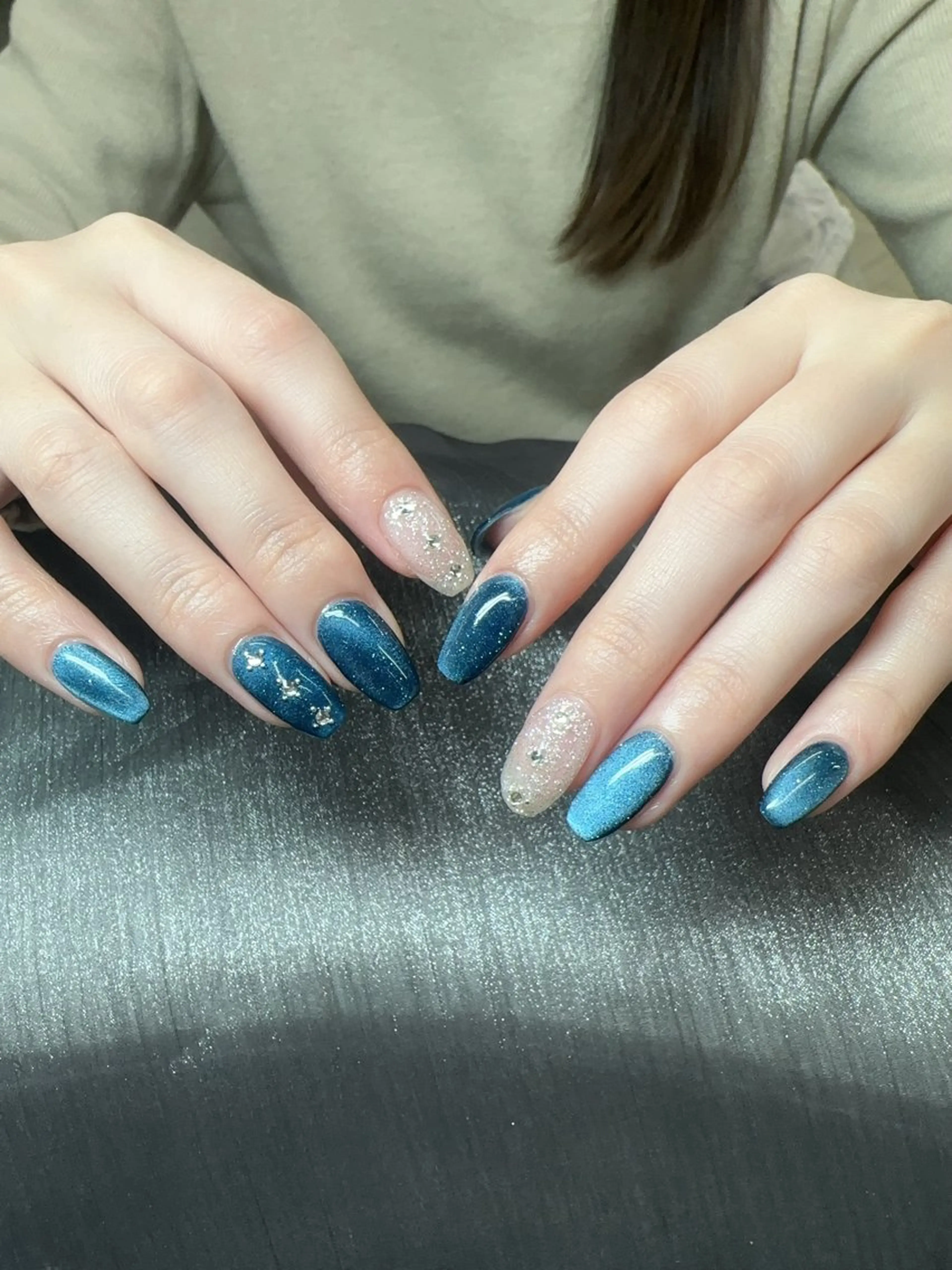 ネイル ハンドネイル ハンドケア Kaka_ パラジェル、長さだしのネイルデザイン