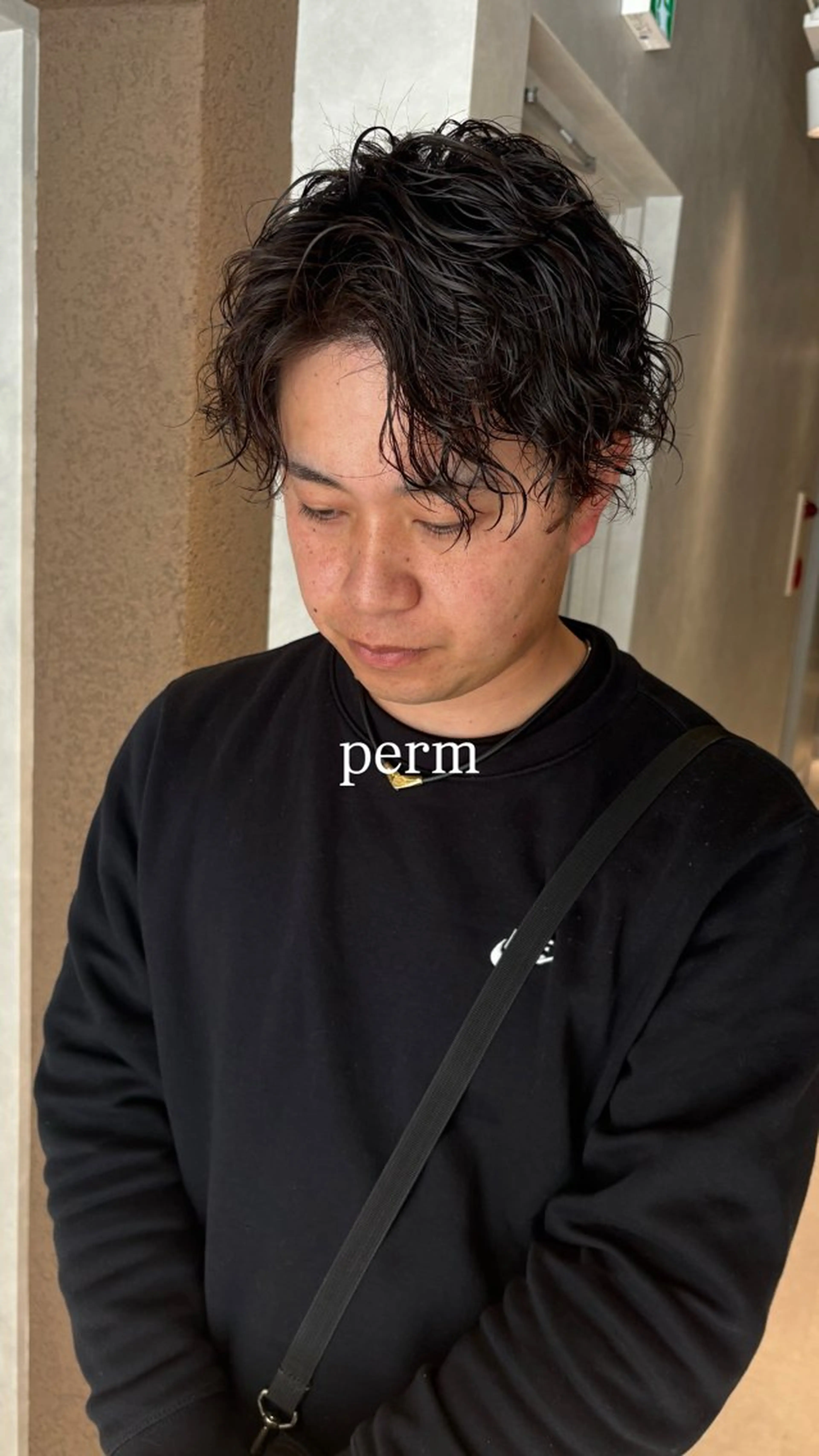 パーマ メンズ カット パーマ トリートメント salowin kagoshima所属・芝田 怜也のヘアスタイル