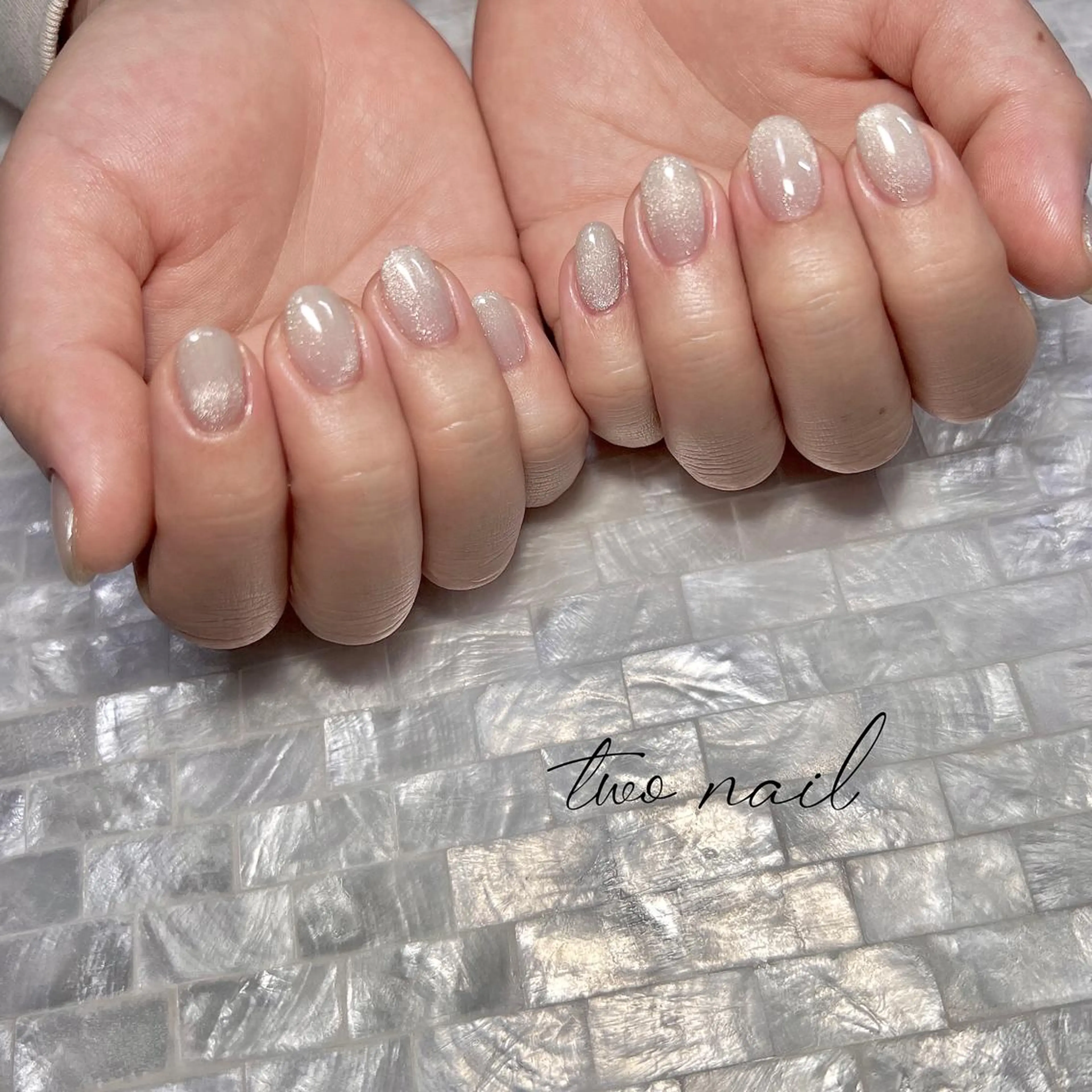 ネイル アートネイル フットネイル ハート マグネットネイル ニュアンスネイル ハンドネイル two nailのネイルデザイン