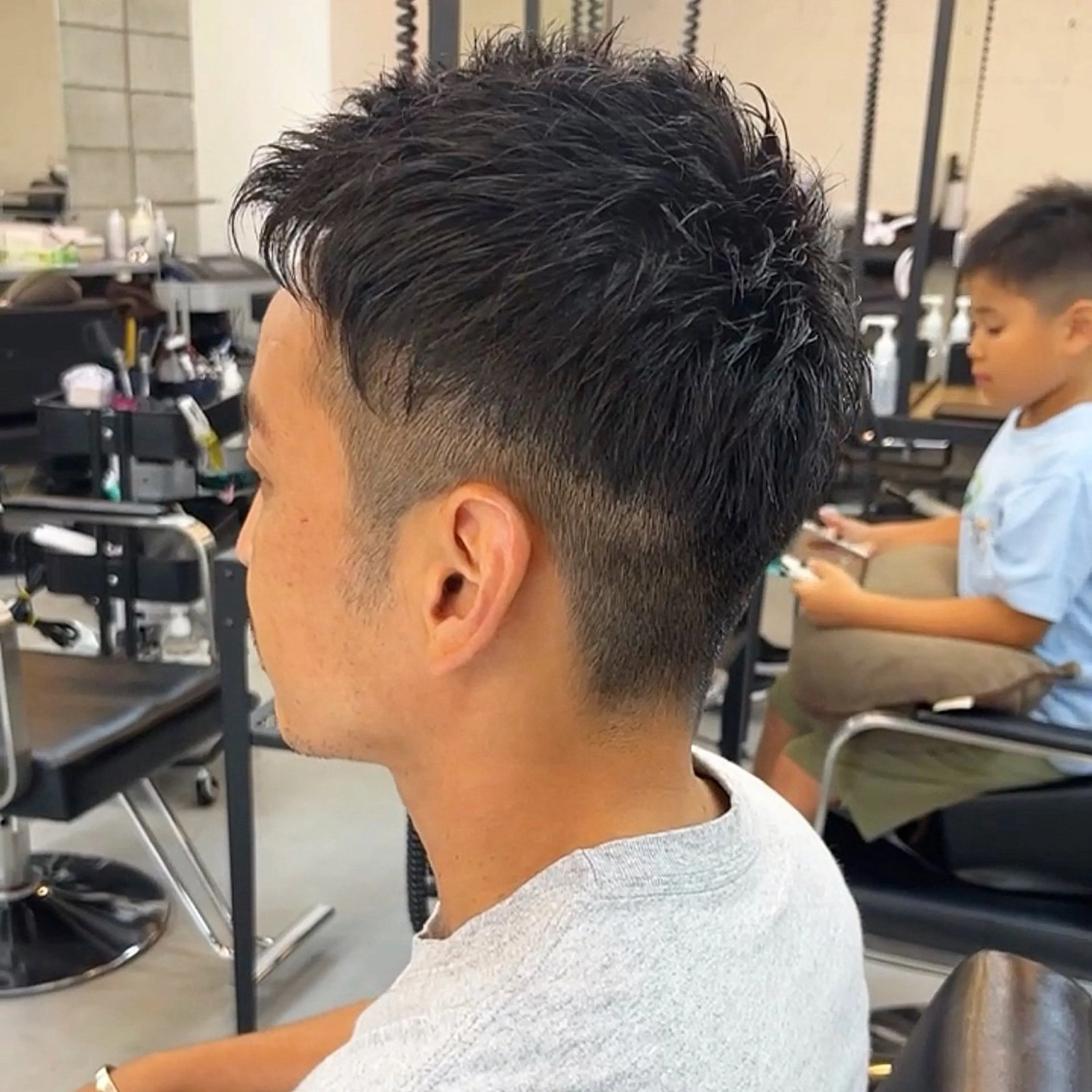 ショート メンズ カット 奥秋 理紗　sai xのヘアスタイル