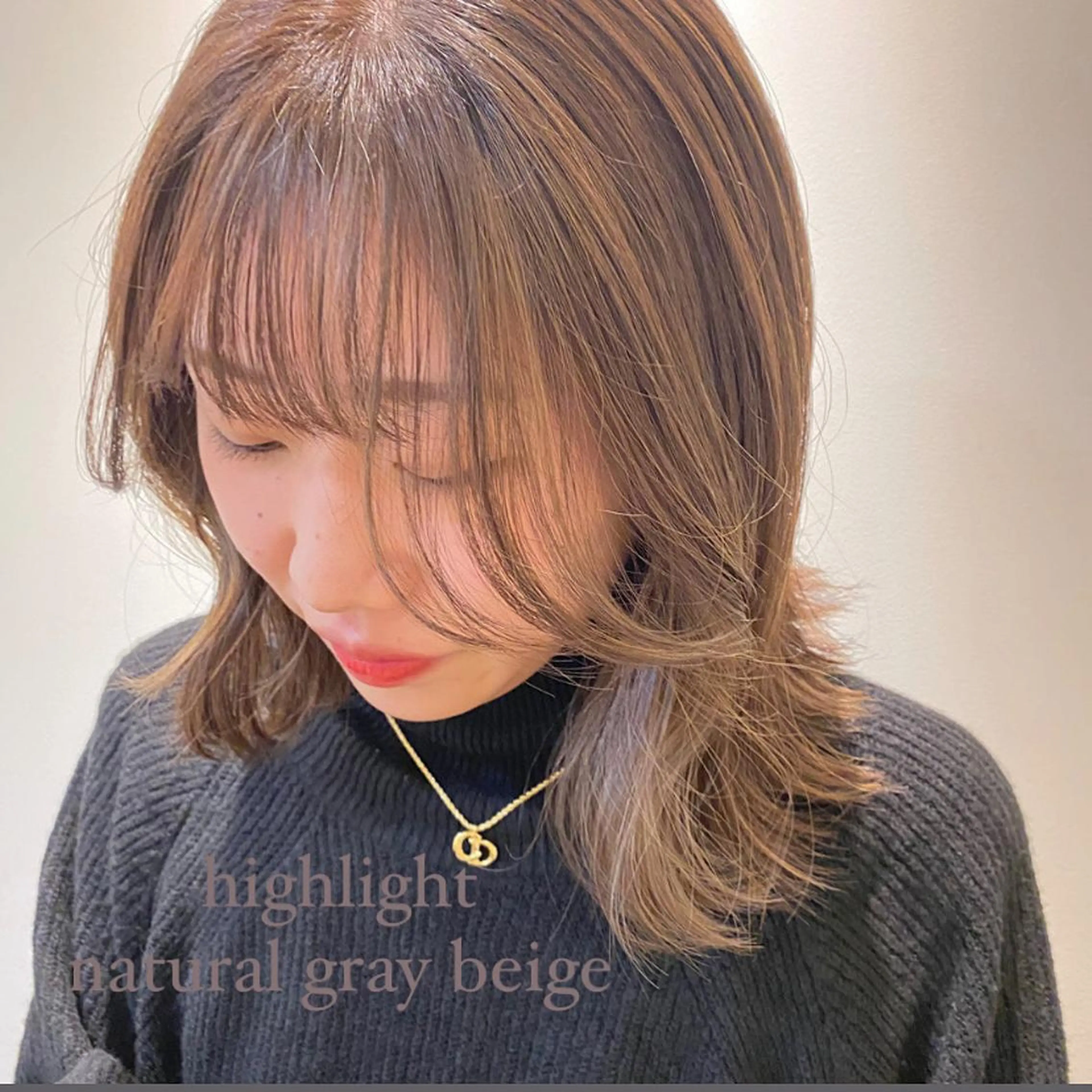 カラー SOLO所属・奈良 彩華のヘアスタイル