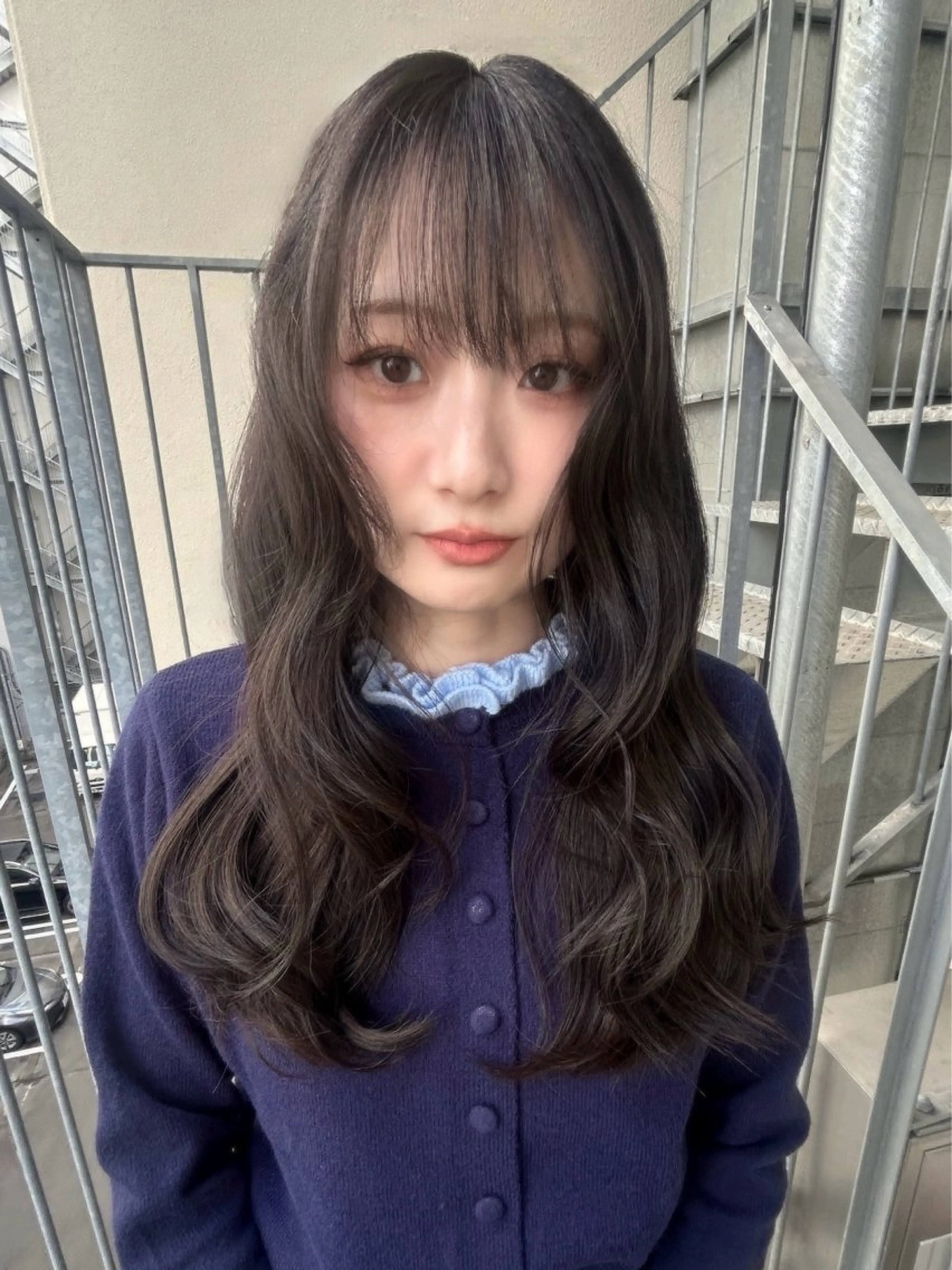 ロング カラー 透明感カラー ヘアカラー 髙林 優衣のヘアスタイル