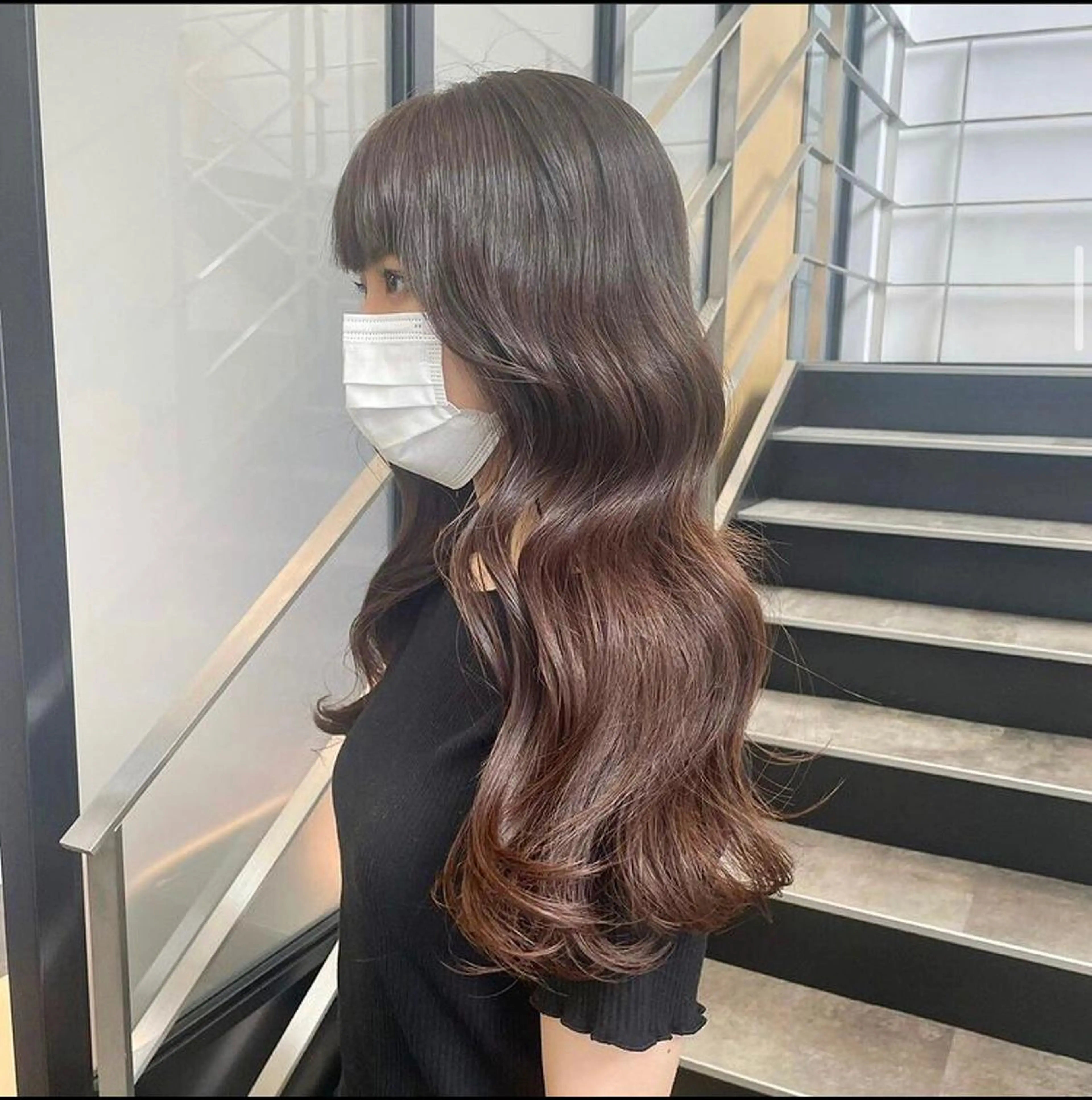 ロング カラー パーマ ヘアアレンジ メンズ キッズ メンズブリーチ メンズ韓国風 ブリーチ グラデーションカラー ブリーチなしカラー stylist 🌸 kana.のヘアスタイル