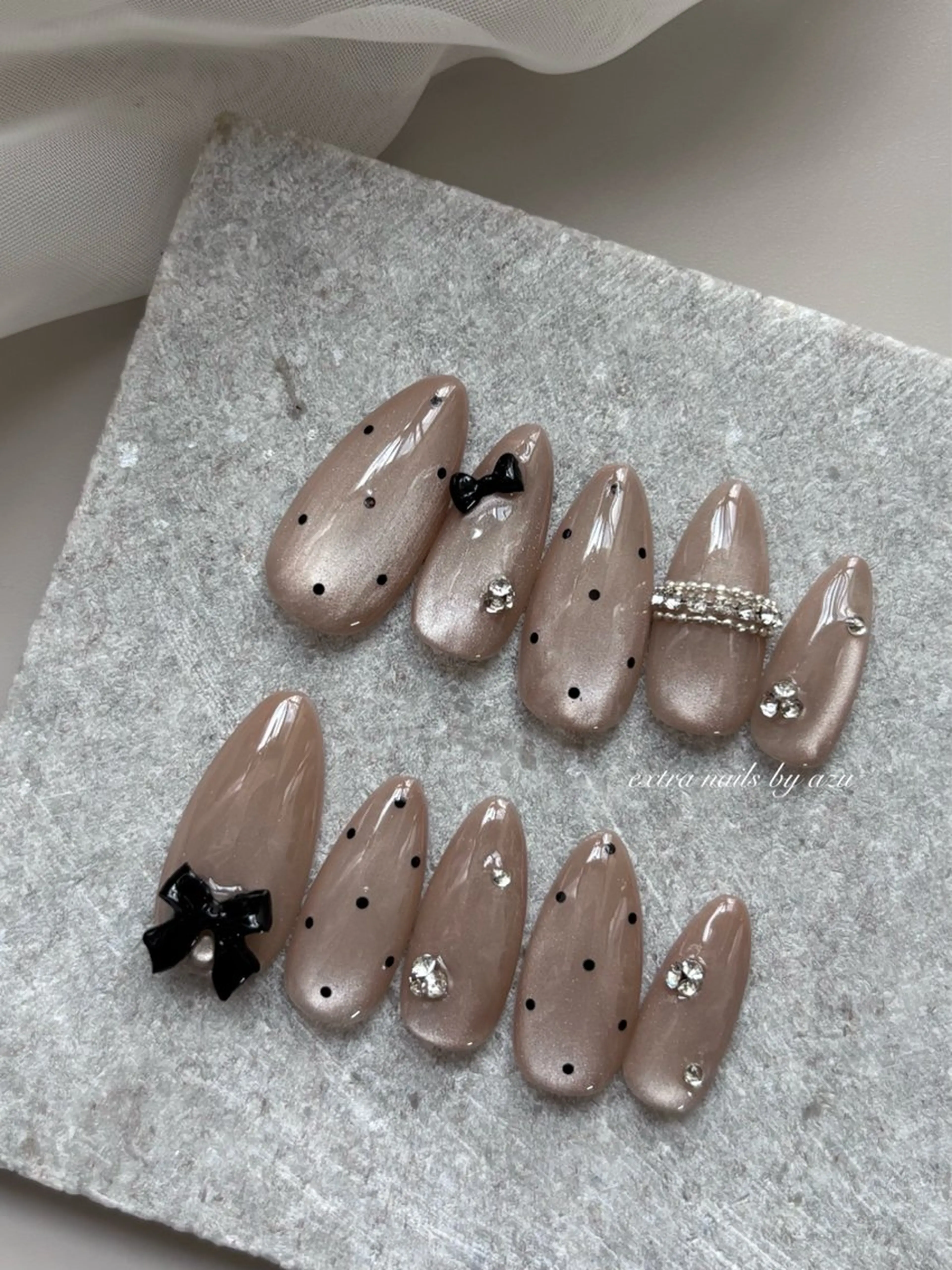 ネイル 韓国ネイル ワンホンネイル ハンドネイル extranails ／lemellaのネイルデザイン