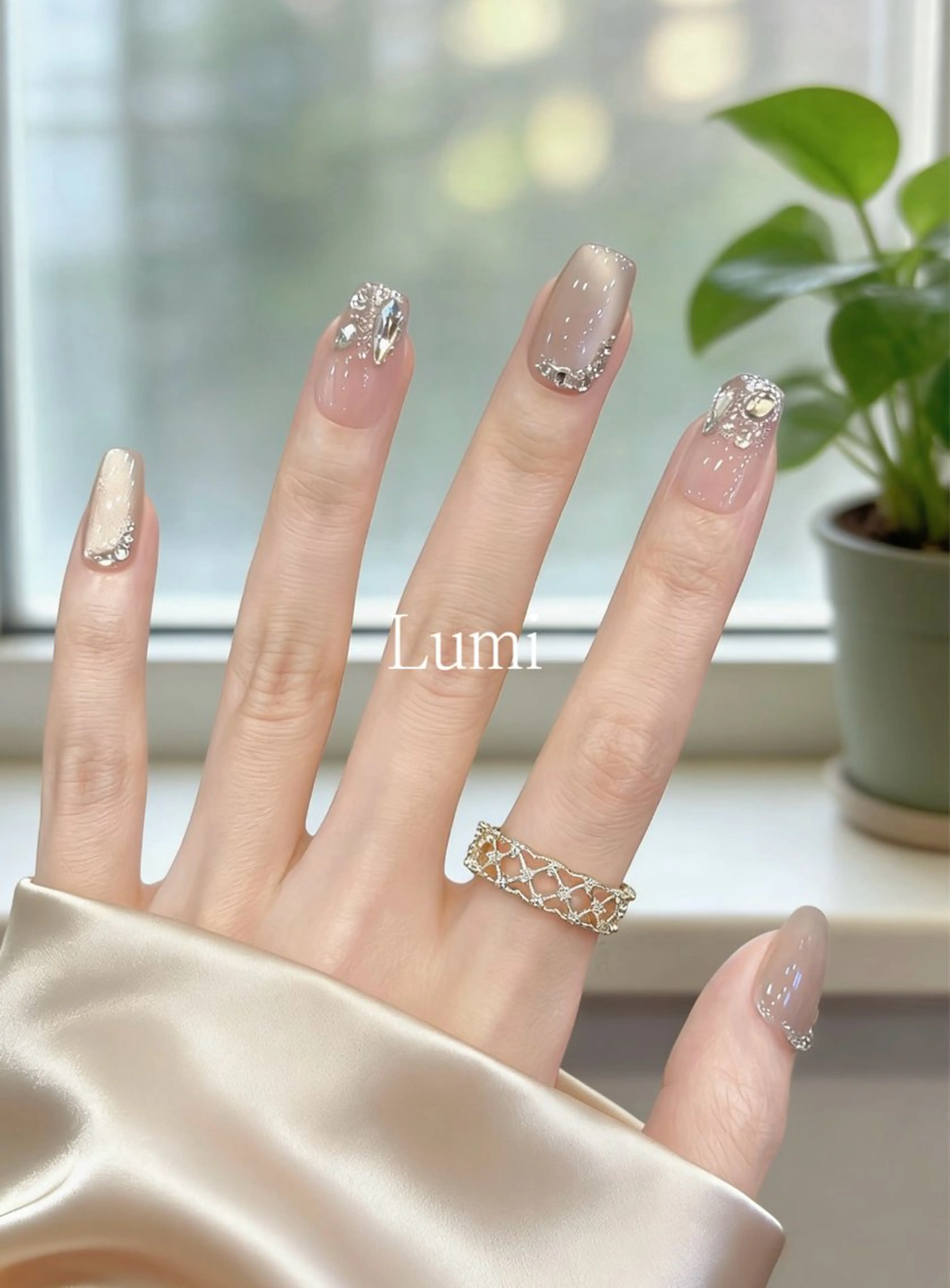 自爪持ち込みデザイン(本日すぐ予約できます)の写真